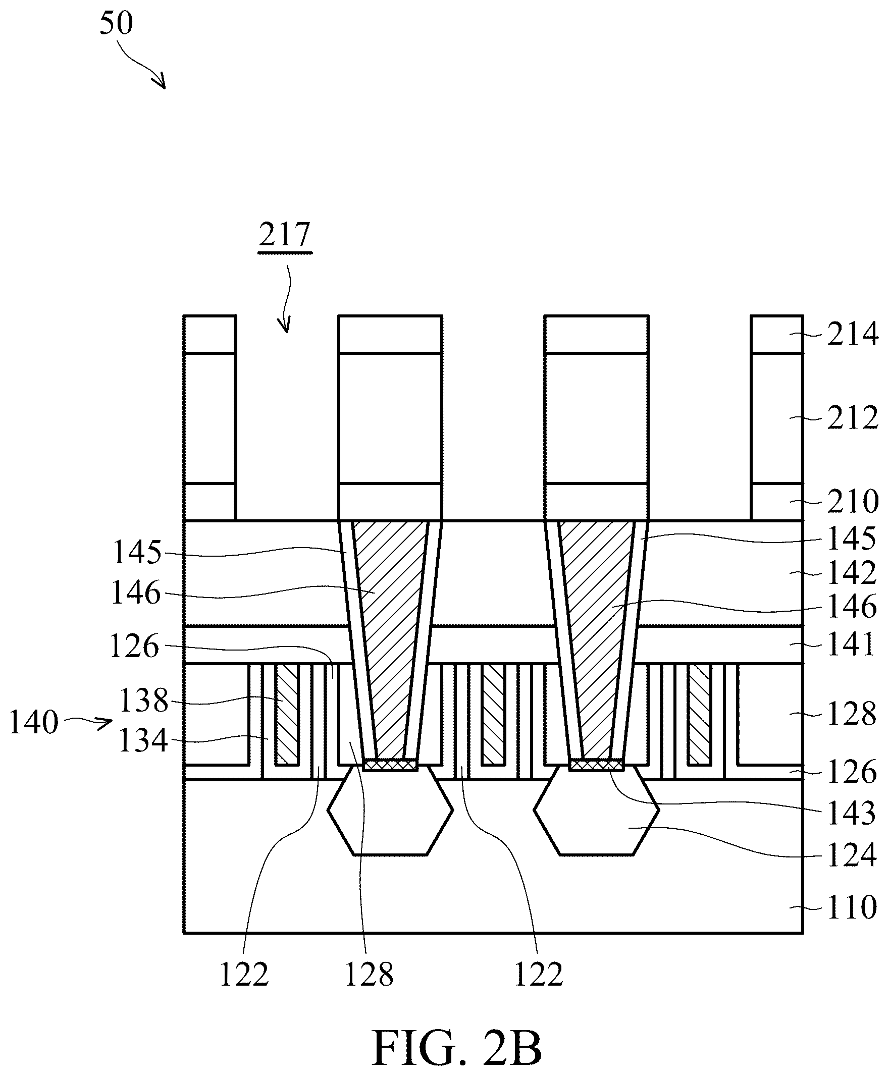 Patent US12564045 Figure 4 – Semiconductor device structure with interconnect structure having air gap