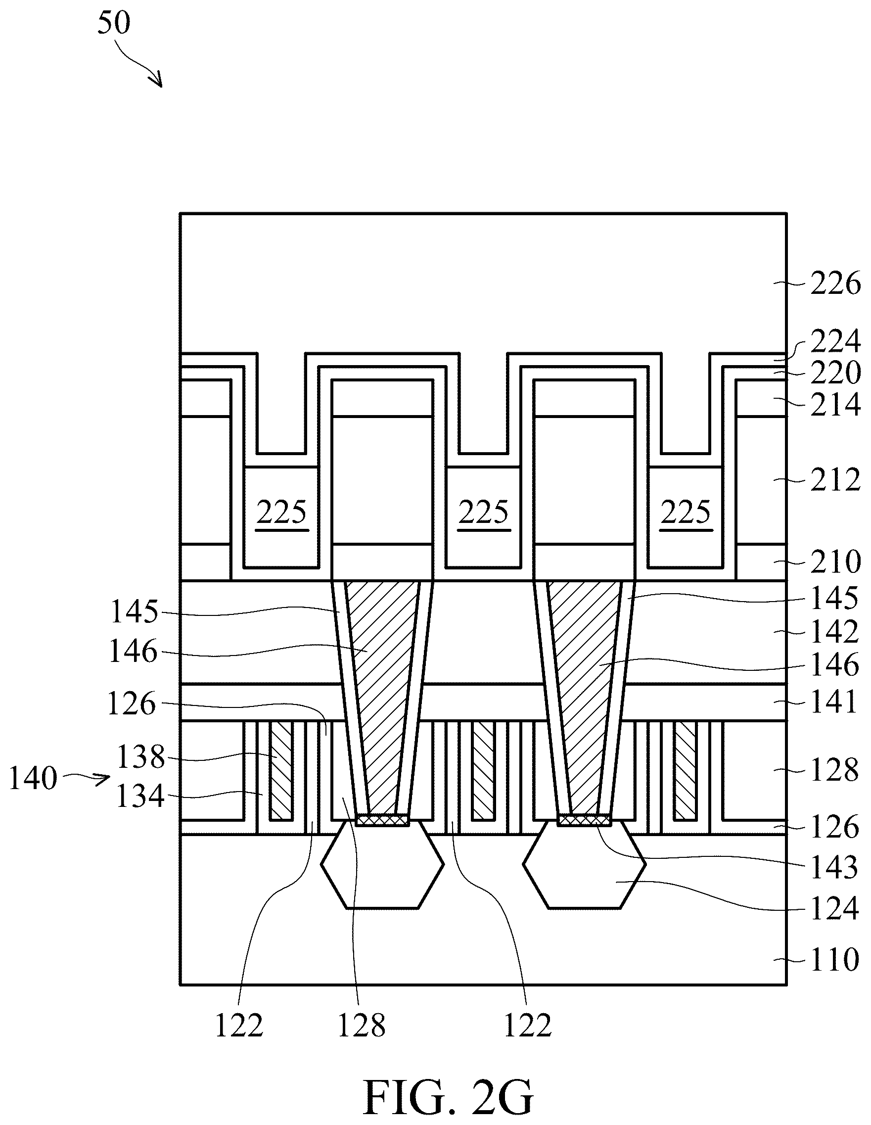 Patent US12564045 Figure 9 – Semiconductor device structure with interconnect structure having air gap