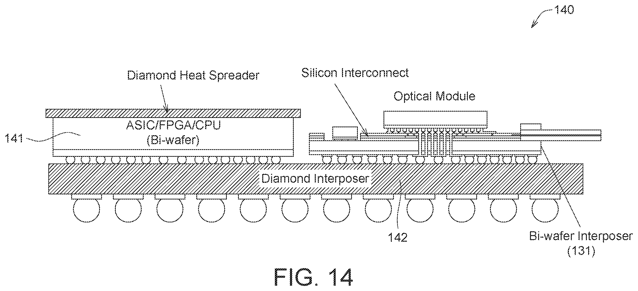 Patent US12564049 Figure 13 – Diamond enhanced advanced ICs and advanced IC packages