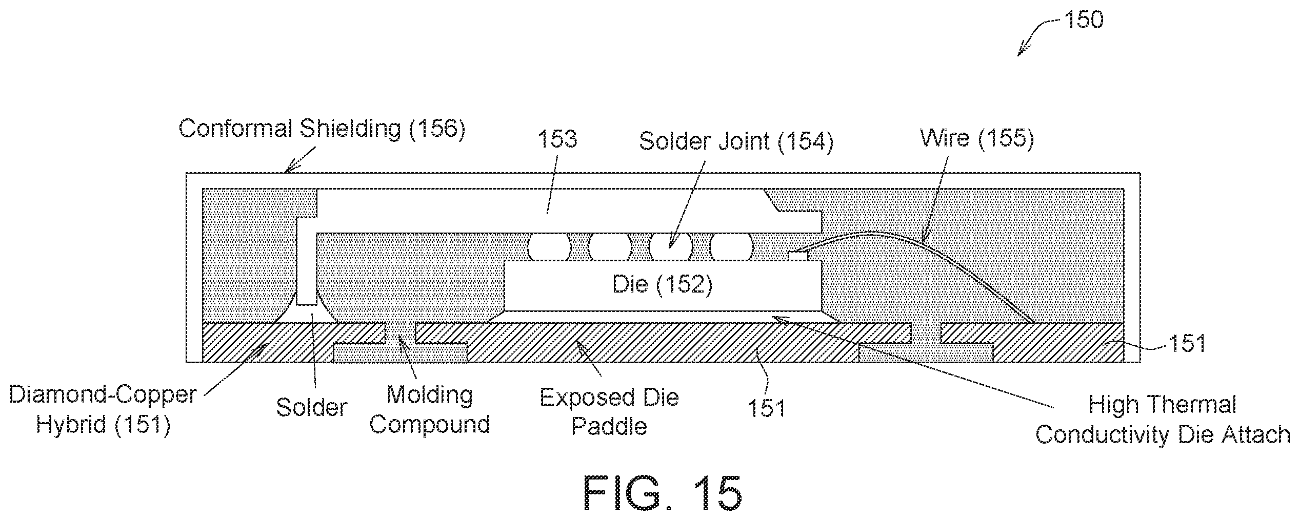 Patent US12564049 Figure 14 – Diamond enhanced advanced ICs and advanced IC packages