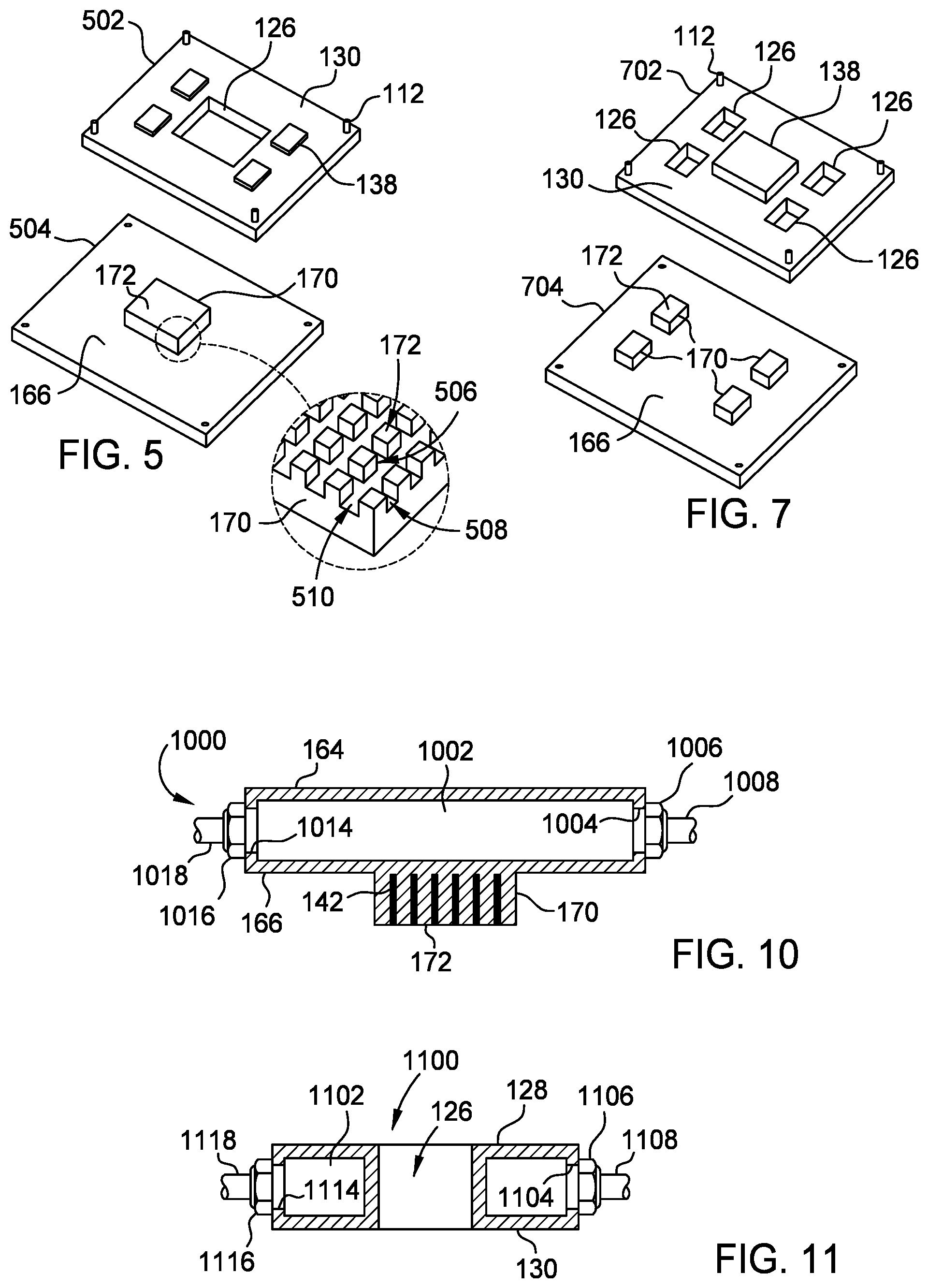 Patent US12564052 Figure 4 – Chip package with pass through heat spreader
