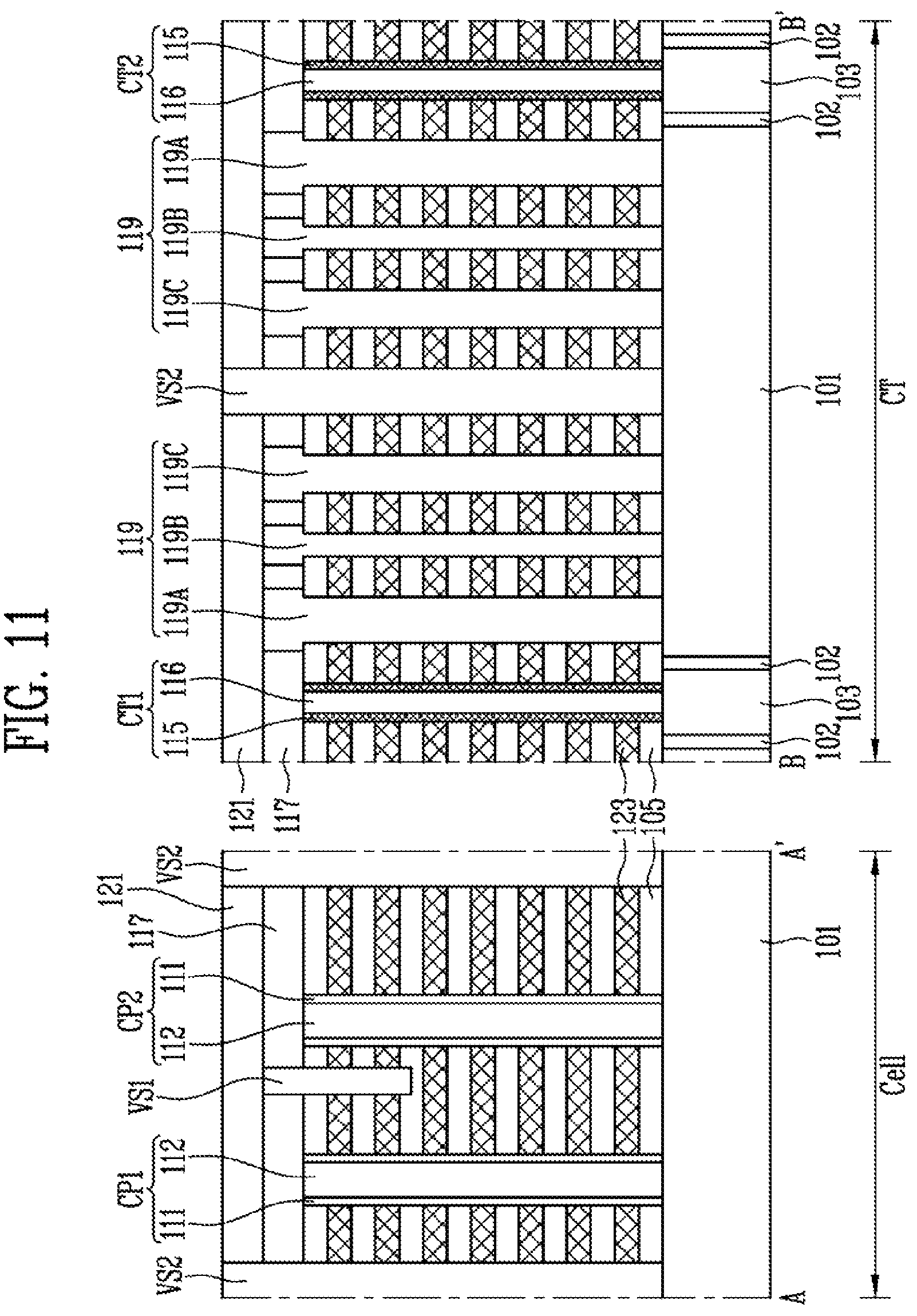 Patent US12564053 Figure 18 – Semiconductor device and method of manufacturing the semiconductor device