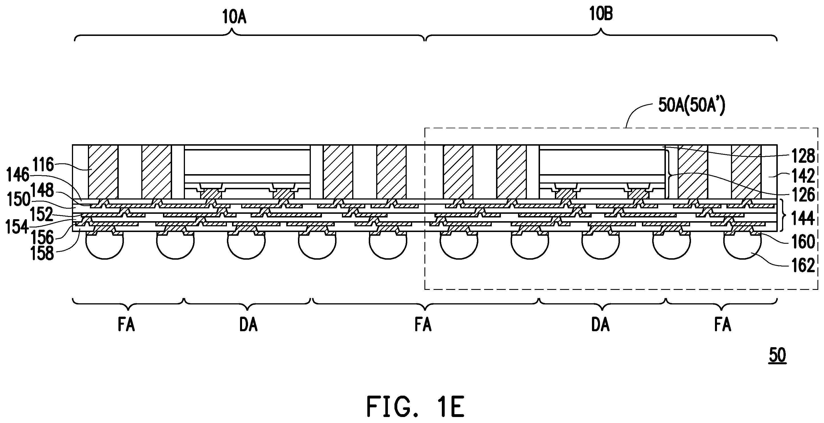 Patent US12564054 Figure 5 – Package structure