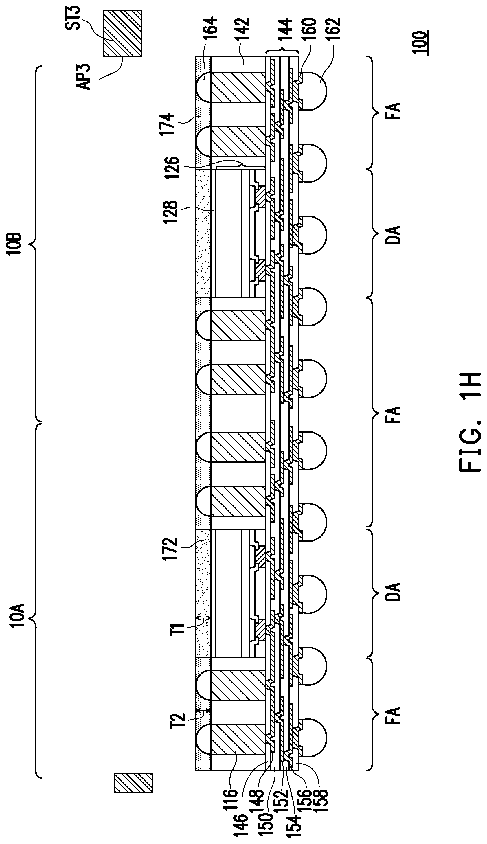 Patent US12564054 Figure 8 – Package structure