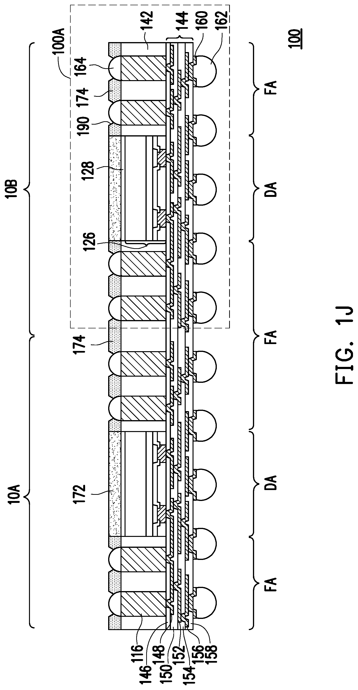 Patent US12564054 Figure 10 – Package structure