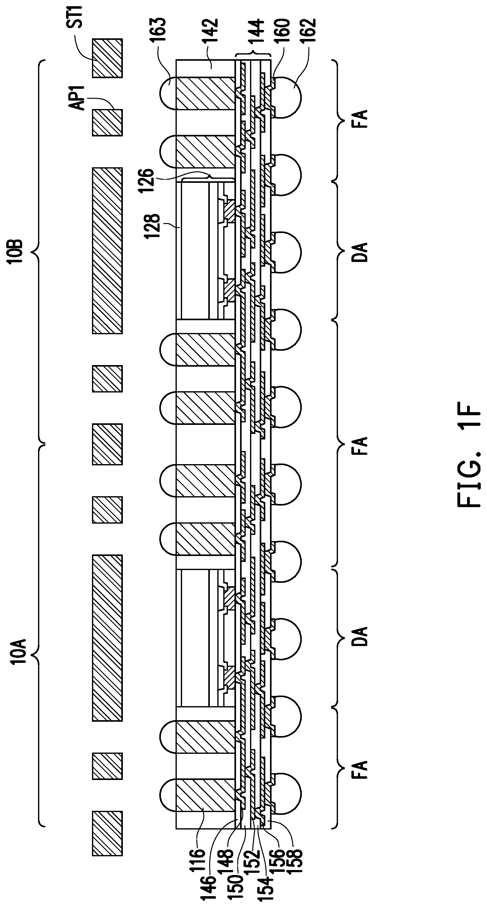 Patent US12564055 Figure 6 – Package structure and method of fabricating the same