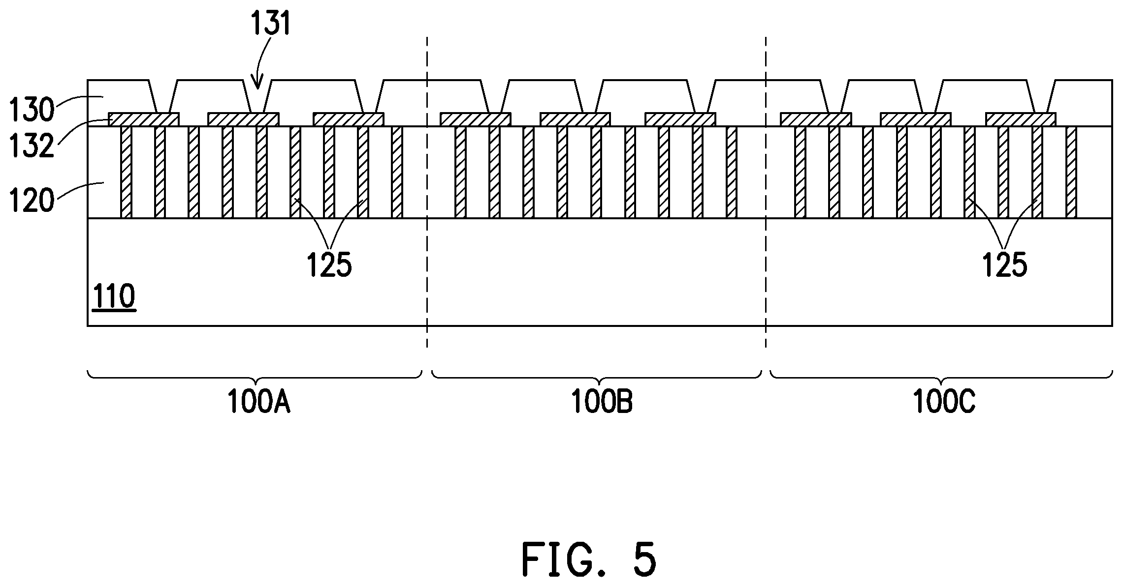 Patent US12564057 Figure 5 – Chiplet interposer