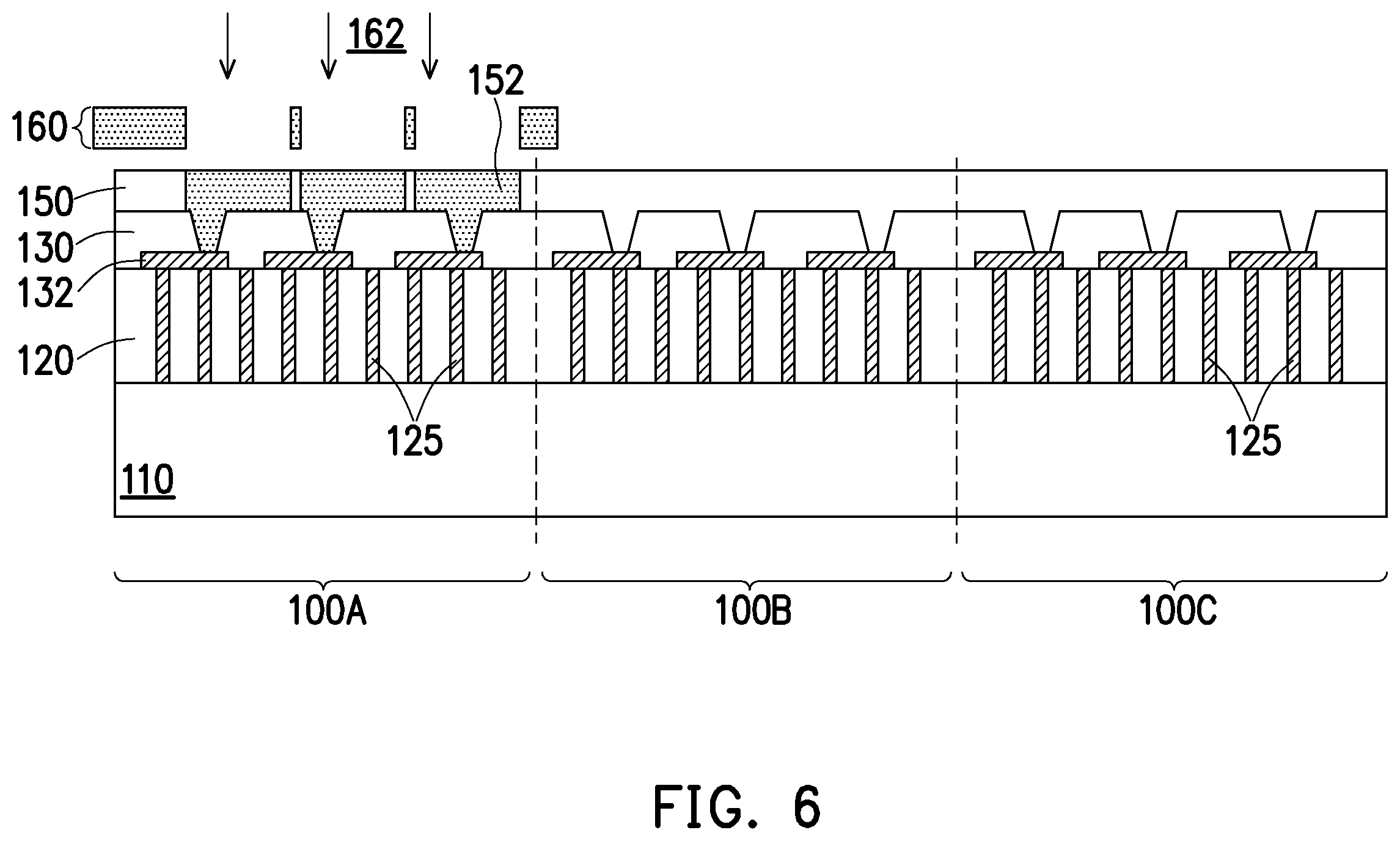 Patent US12564057 Figure 6 – Chiplet interposer