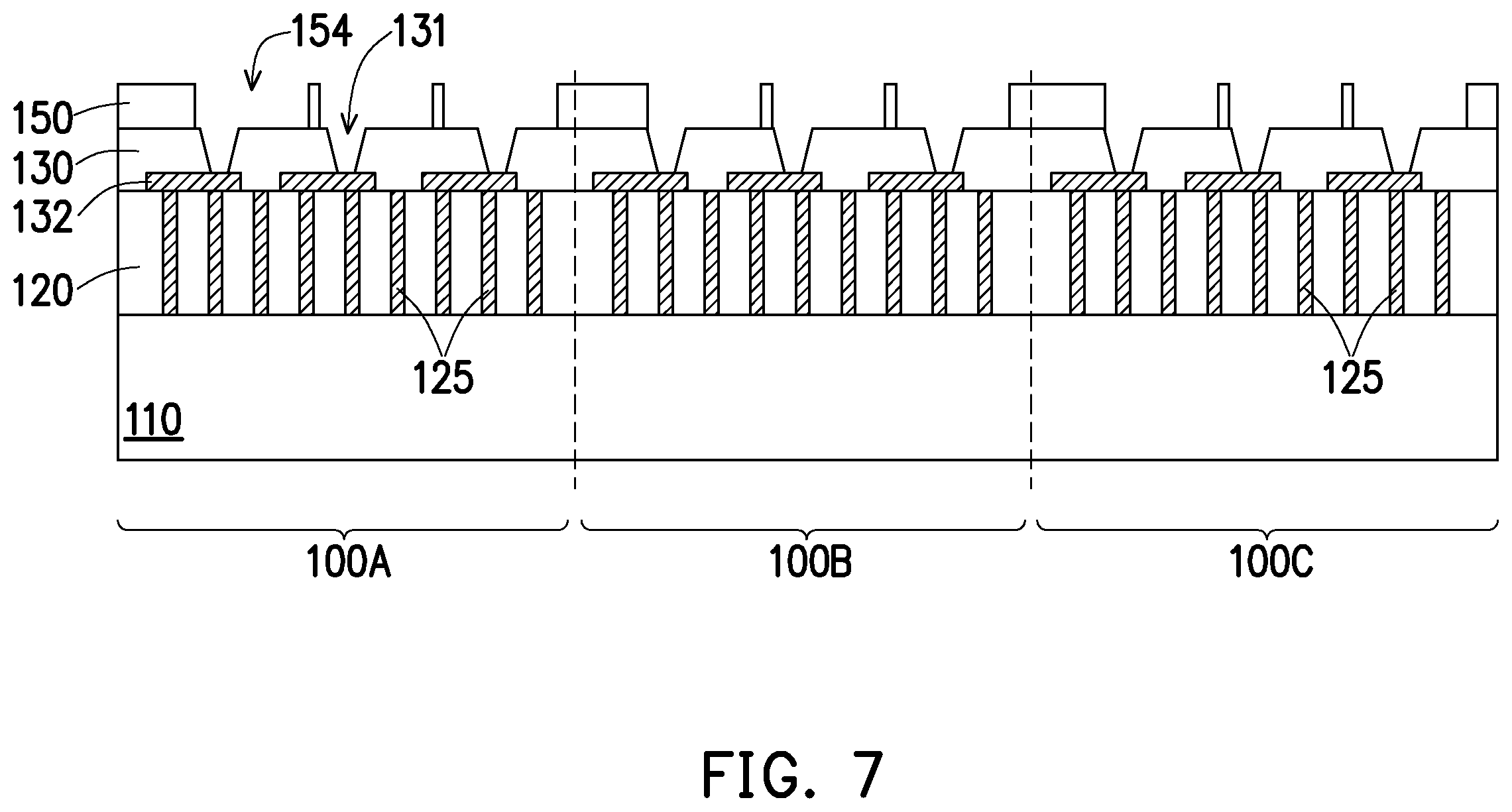 Patent US12564057 Figure 7 – Chiplet interposer