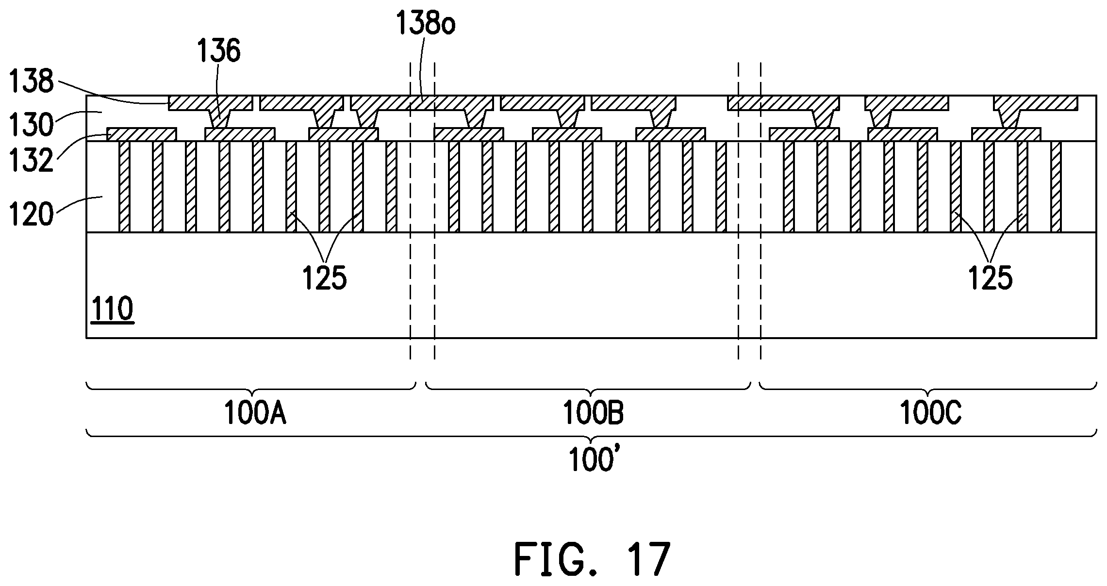 Patent US12564057 Figure 17 – Chiplet interposer