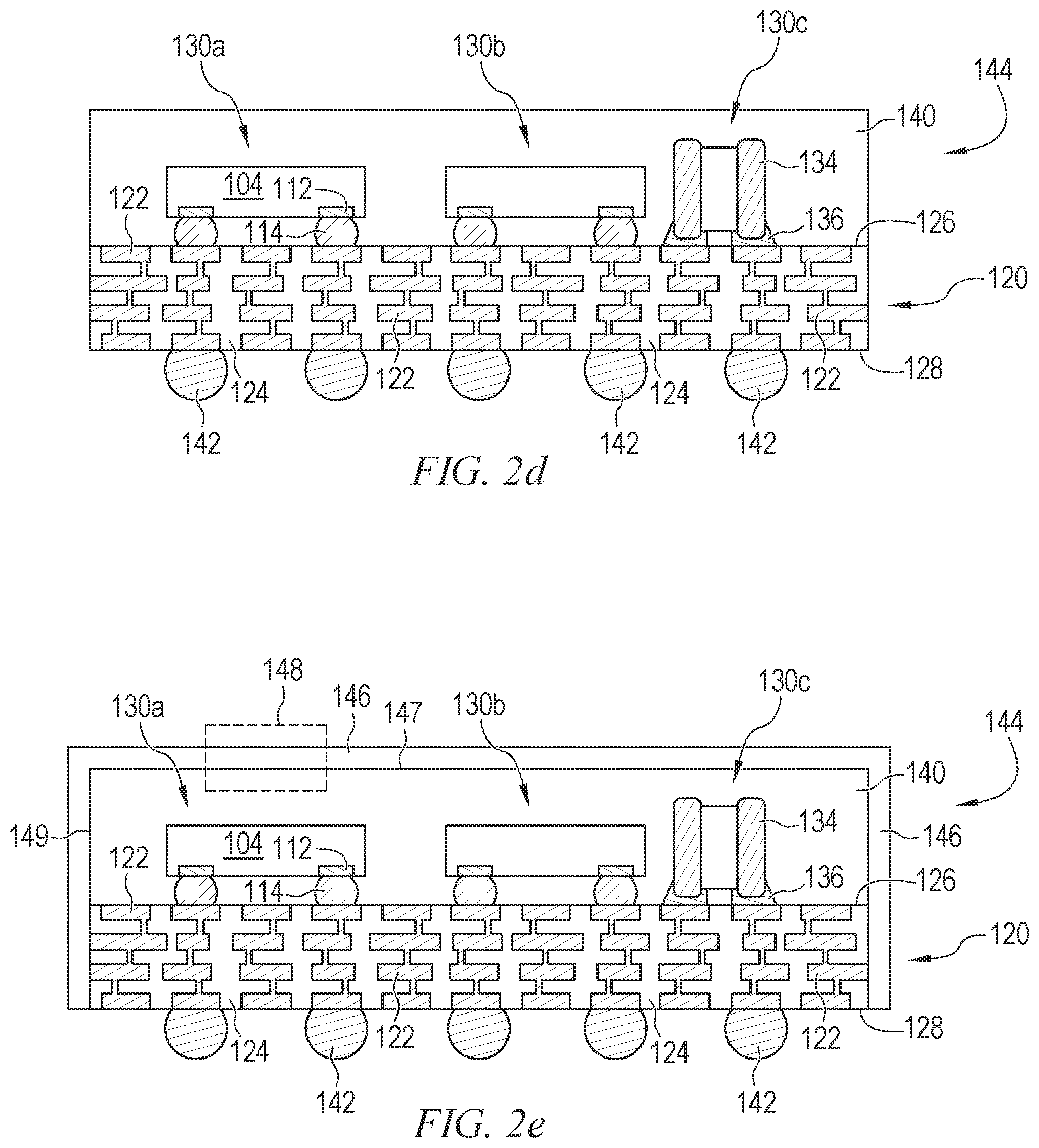 Patent US12564059 Figure 3 – Semiconductor device and method of forming graphene core shell embedded within shielding layer