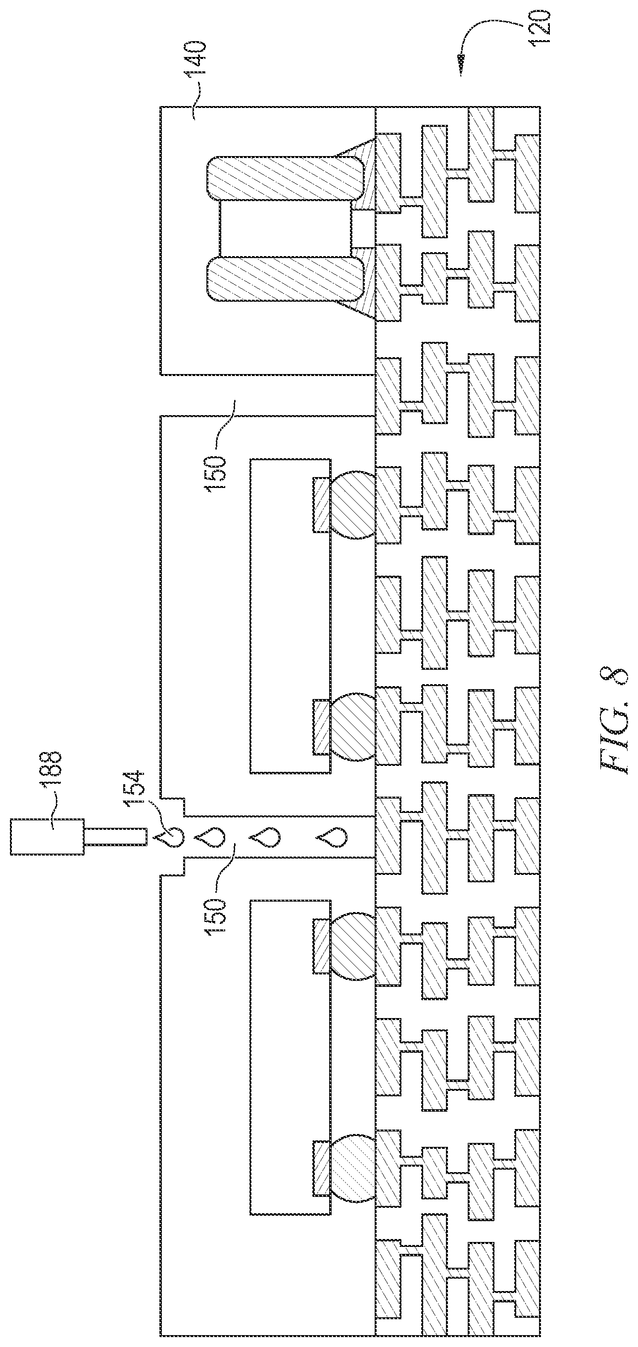 Patent US12564059 Figure 11 – Semiconductor device and method of forming graphene core shell embedded within shielding layer