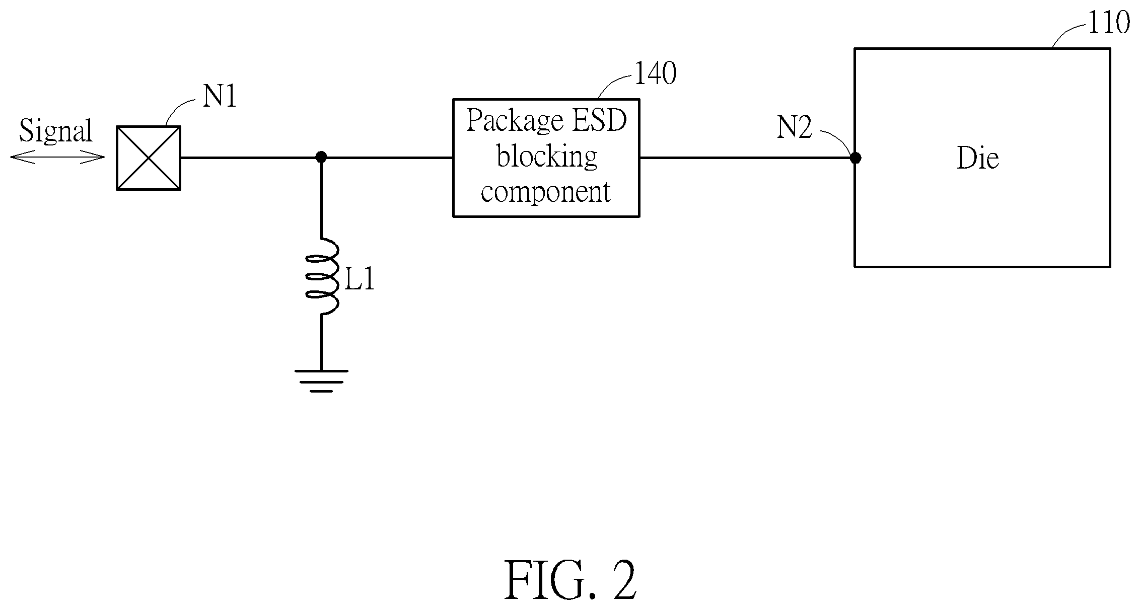 Patent US12564063 Figure 2 – Package-level ESD protection