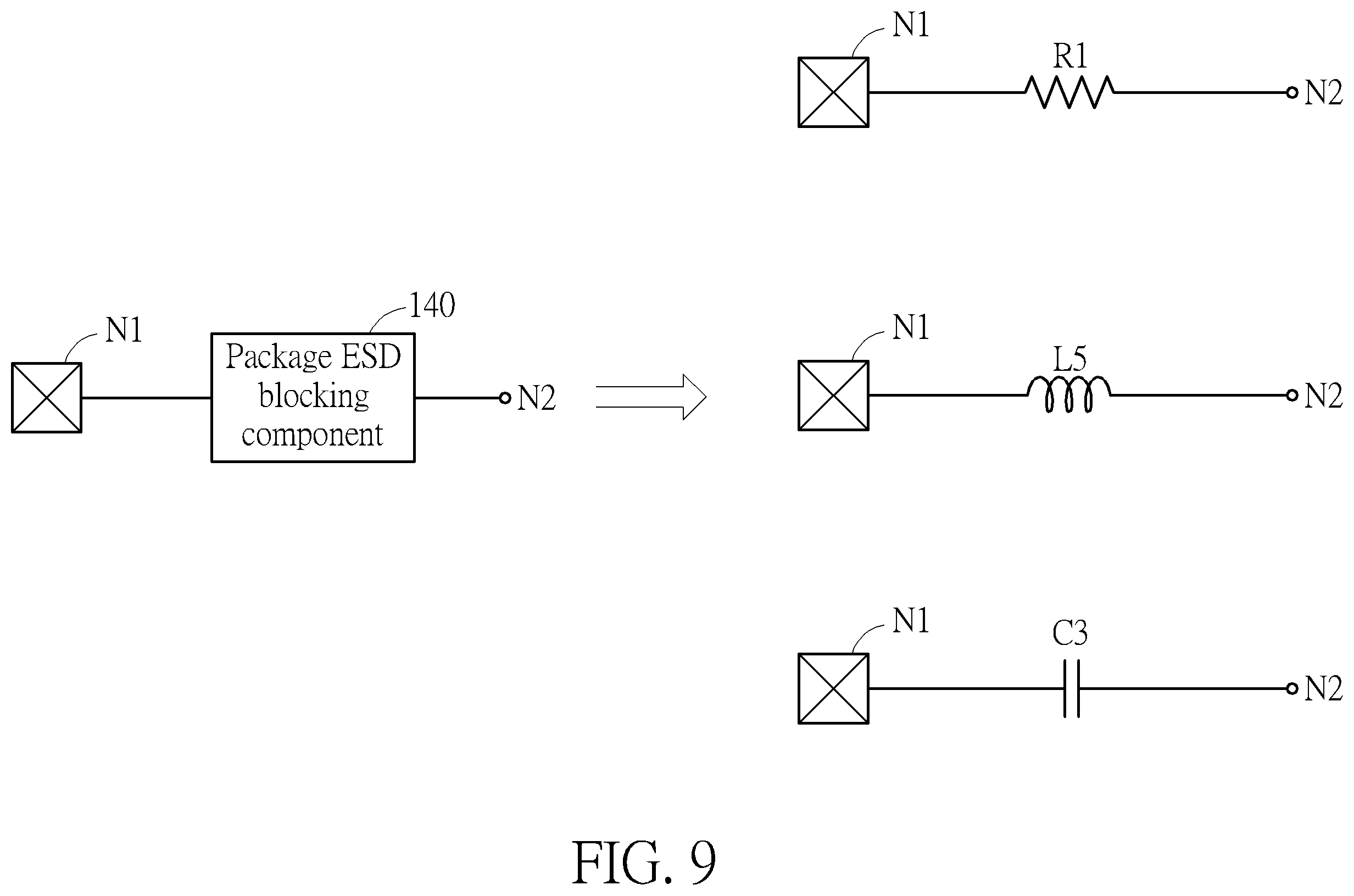 Patent US12564063 Figure 9 – Package-level ESD protection
