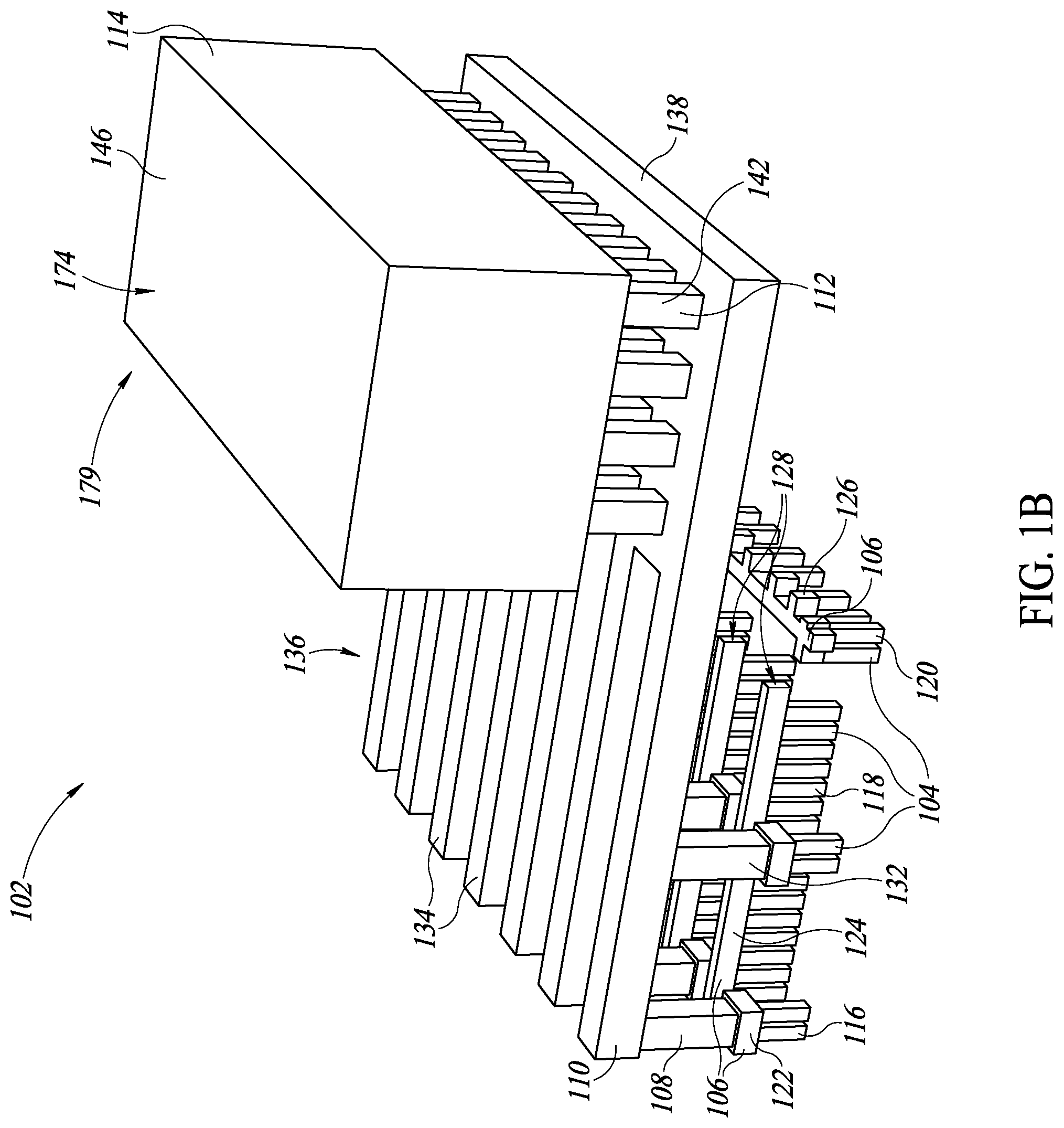 Patent US12564065 Figure 2 – Radio frequency (RF) switch with drain/source contacts