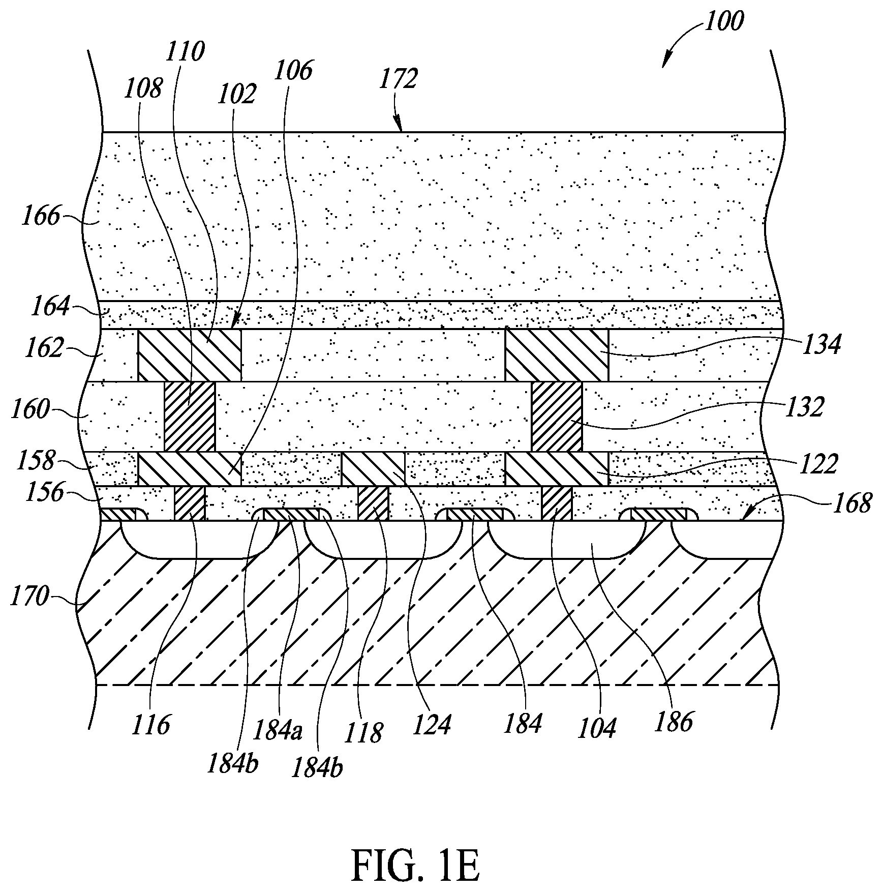 Patent US12564065 Figure 4 – Radio frequency (RF) switch with drain/source contacts