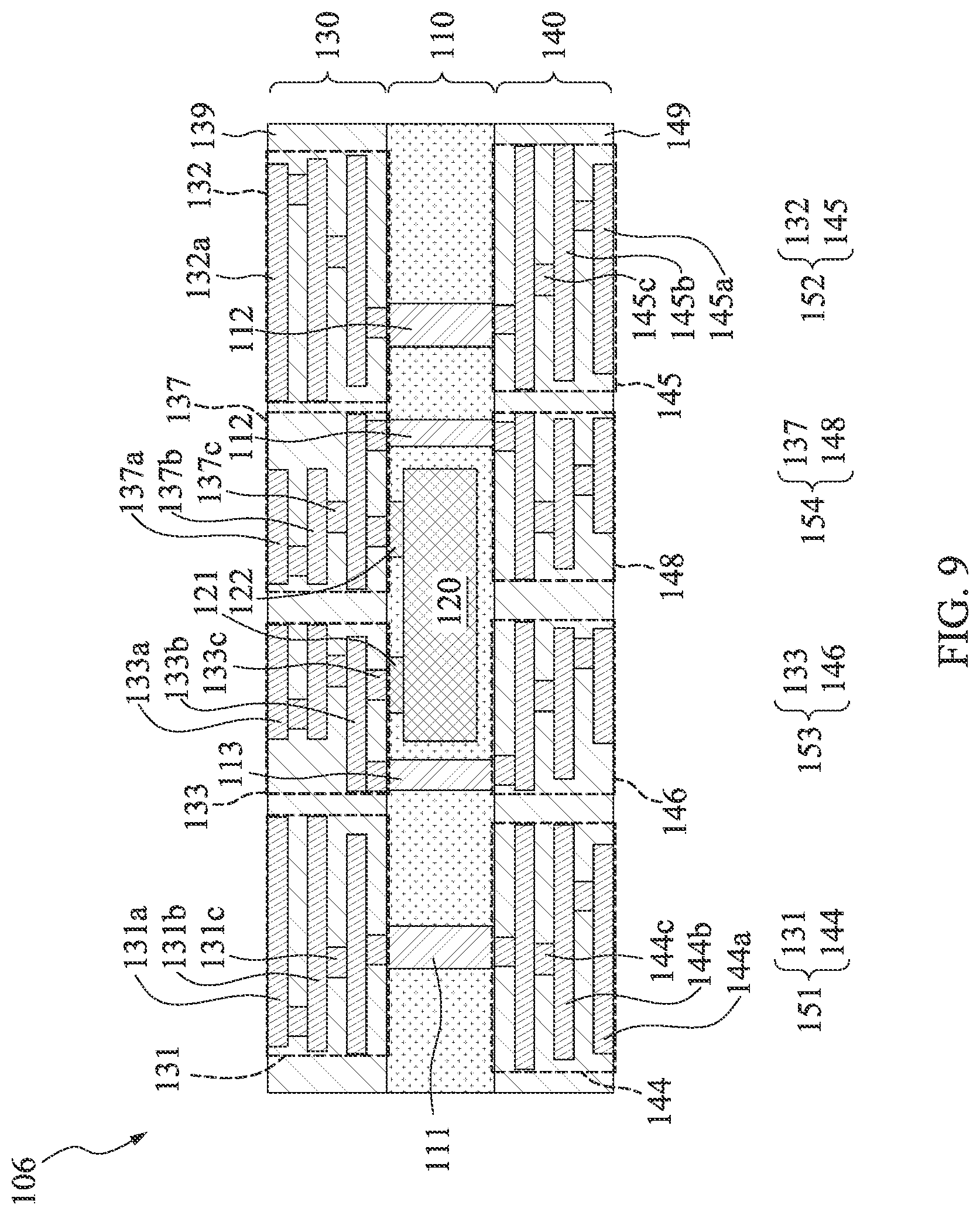 Patent US12564066 Figure 9 – Semiconductor structure having passive component and method of manufacturing thereof