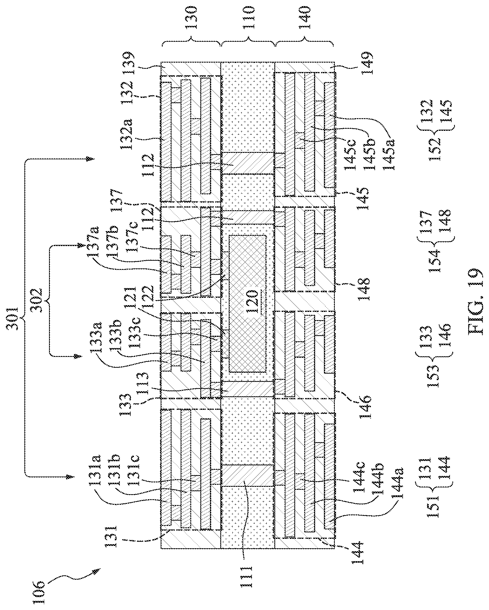 Patent US12564066 Figure 19 – Semiconductor structure having passive component and method of manufacturing thereof