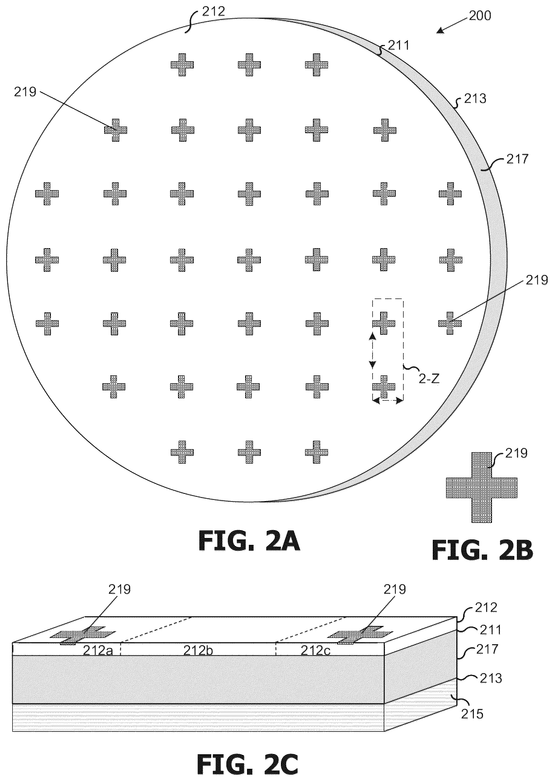 Patent US12564067 Figure 2 – Wafer alignment for stacked wafers and semiconductor device assemblies