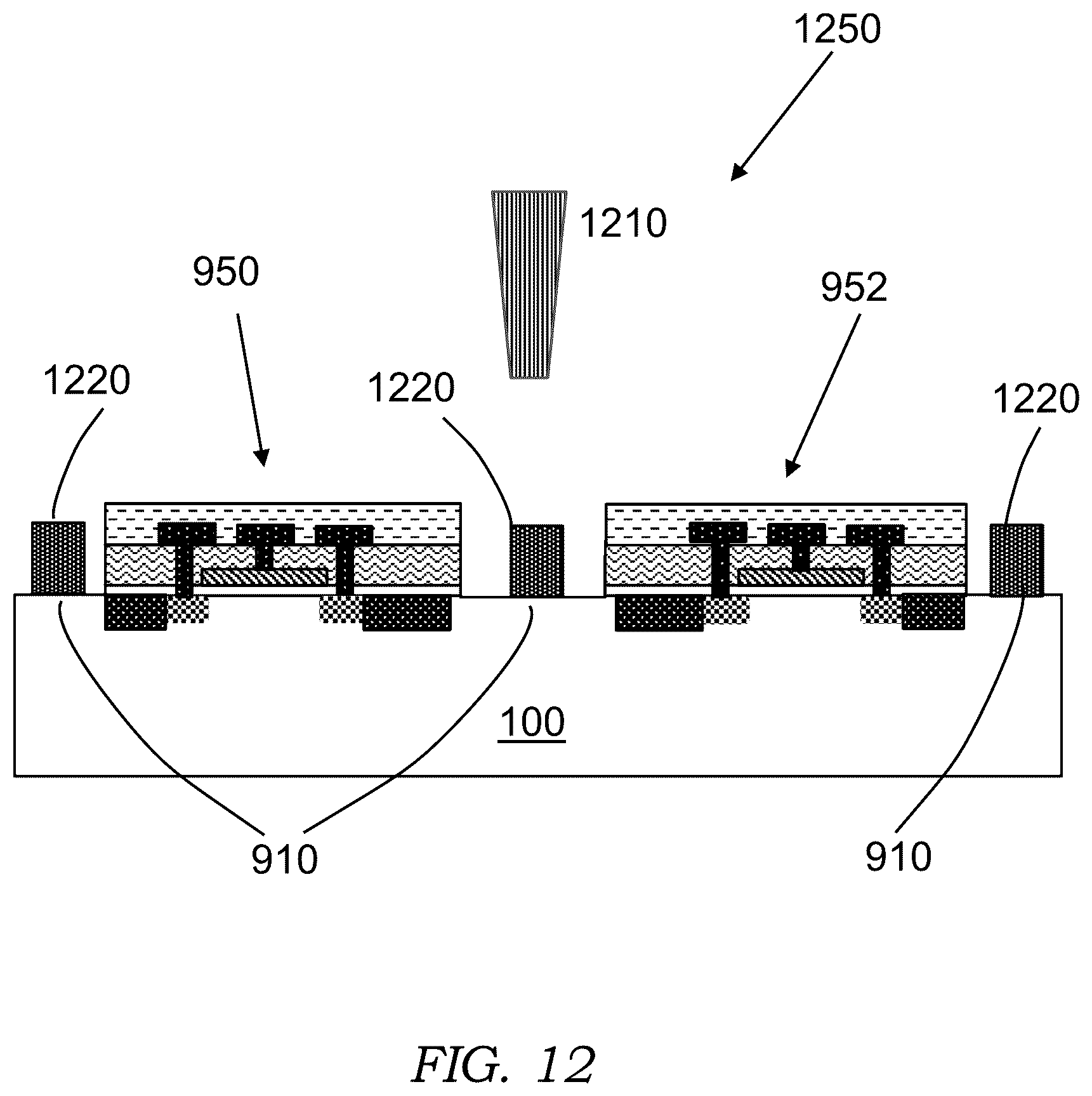 Patent US12564068 Figure 8 – Carbon assisted semiconductor dicing and method
