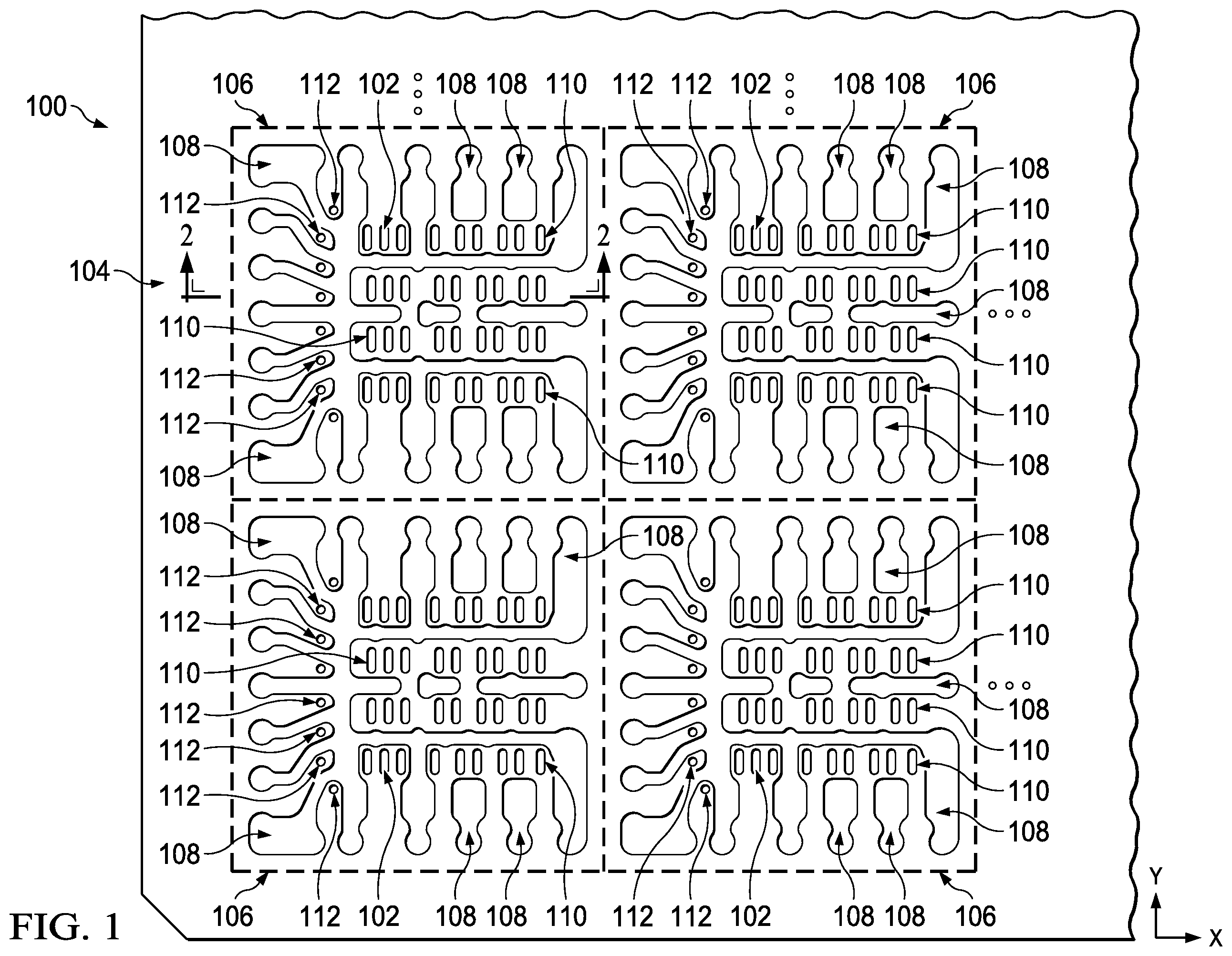 Patent US12564071 Figure 1 – Laser ablation surface treatment for microelectronic assembly