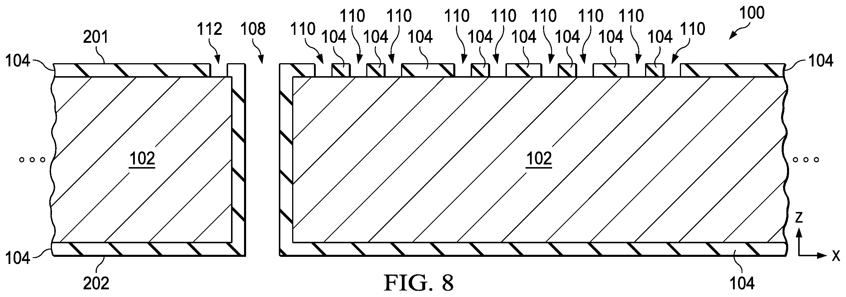 Patent US12564071 Figure 8 – Laser ablation surface treatment for microelectronic assembly