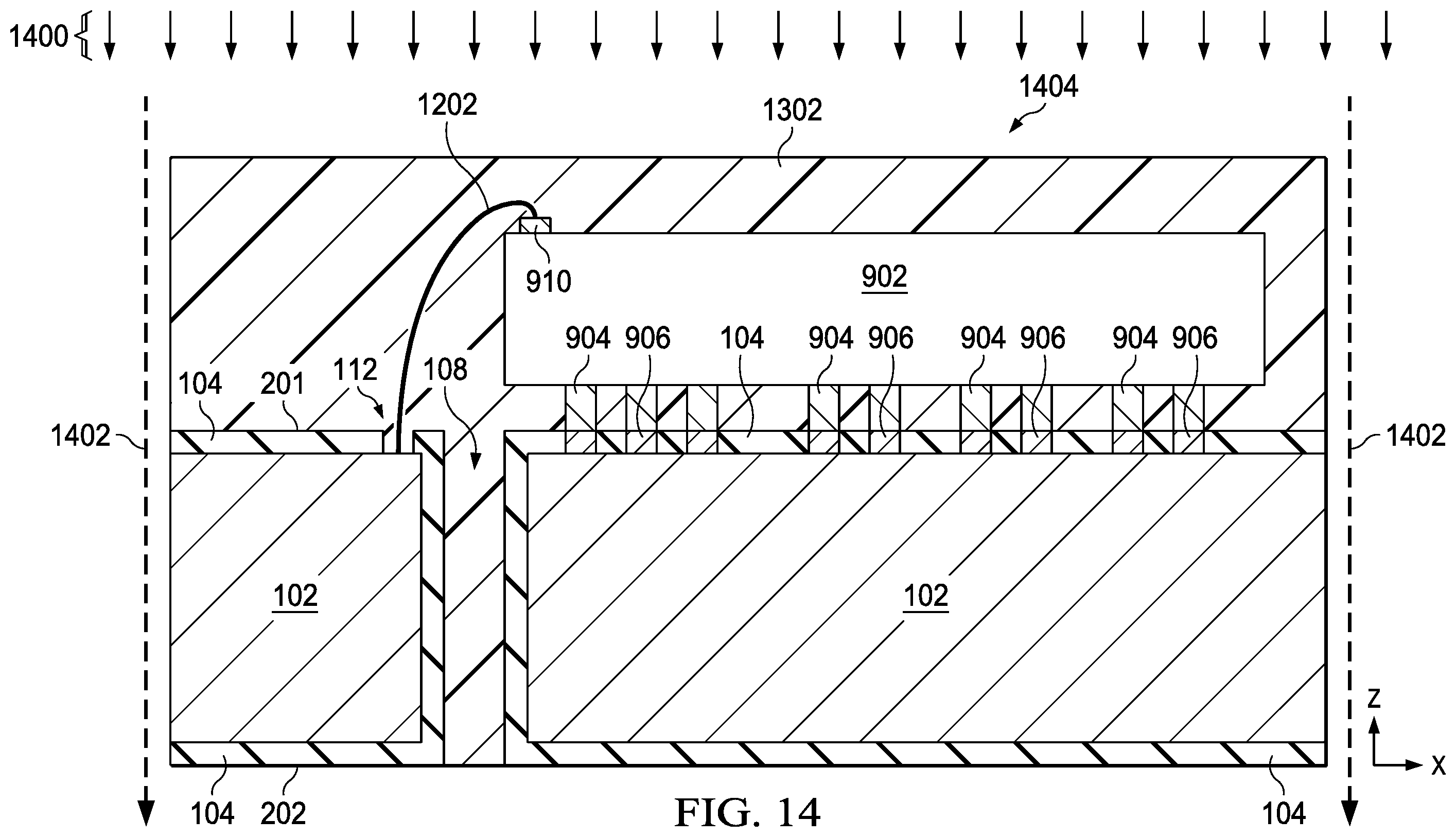 Patent US12564071 Figure 14 – Laser ablation surface treatment for microelectronic assembly