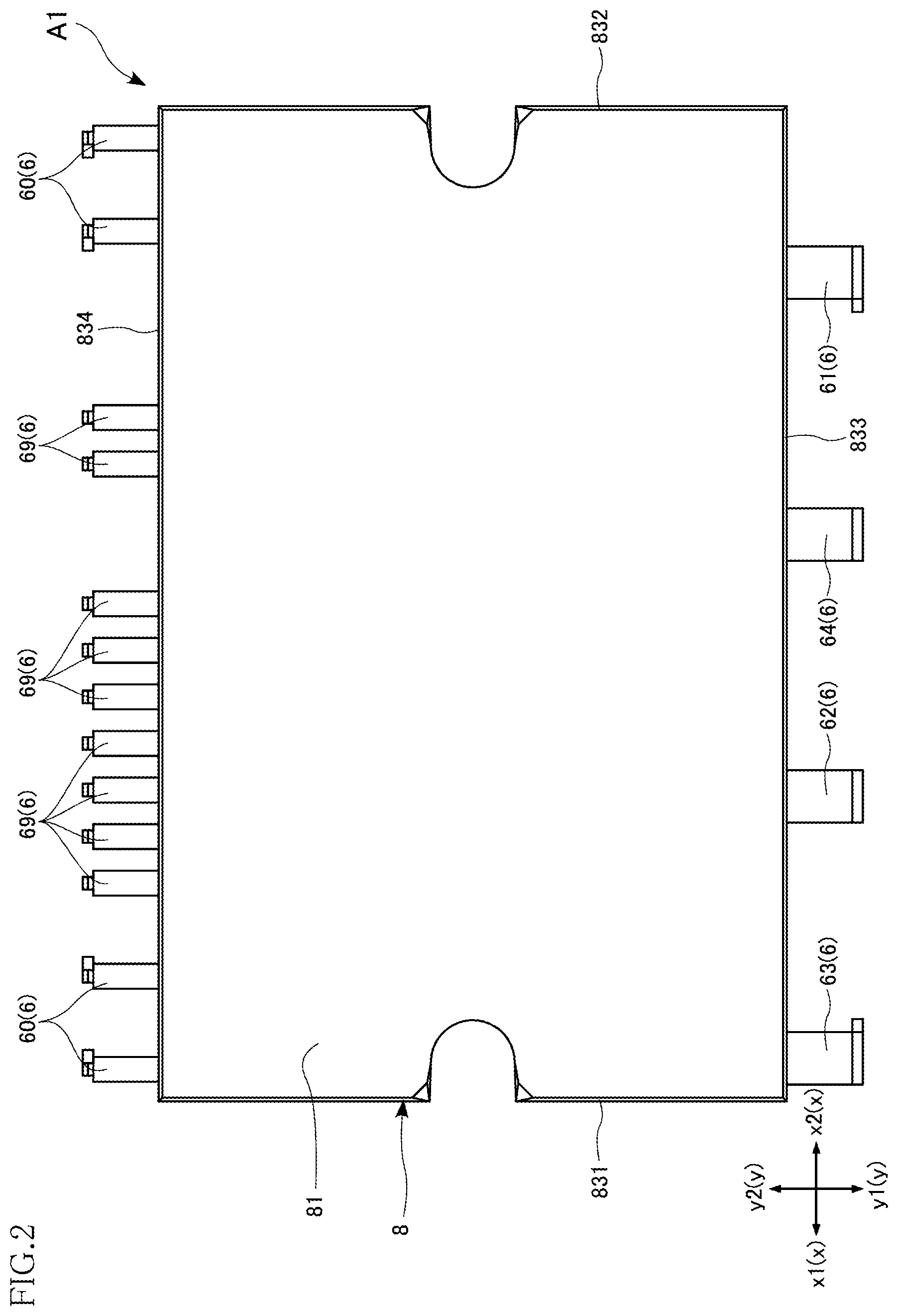 Patent US12564073 Figure 2 – Control chip for leadframe package