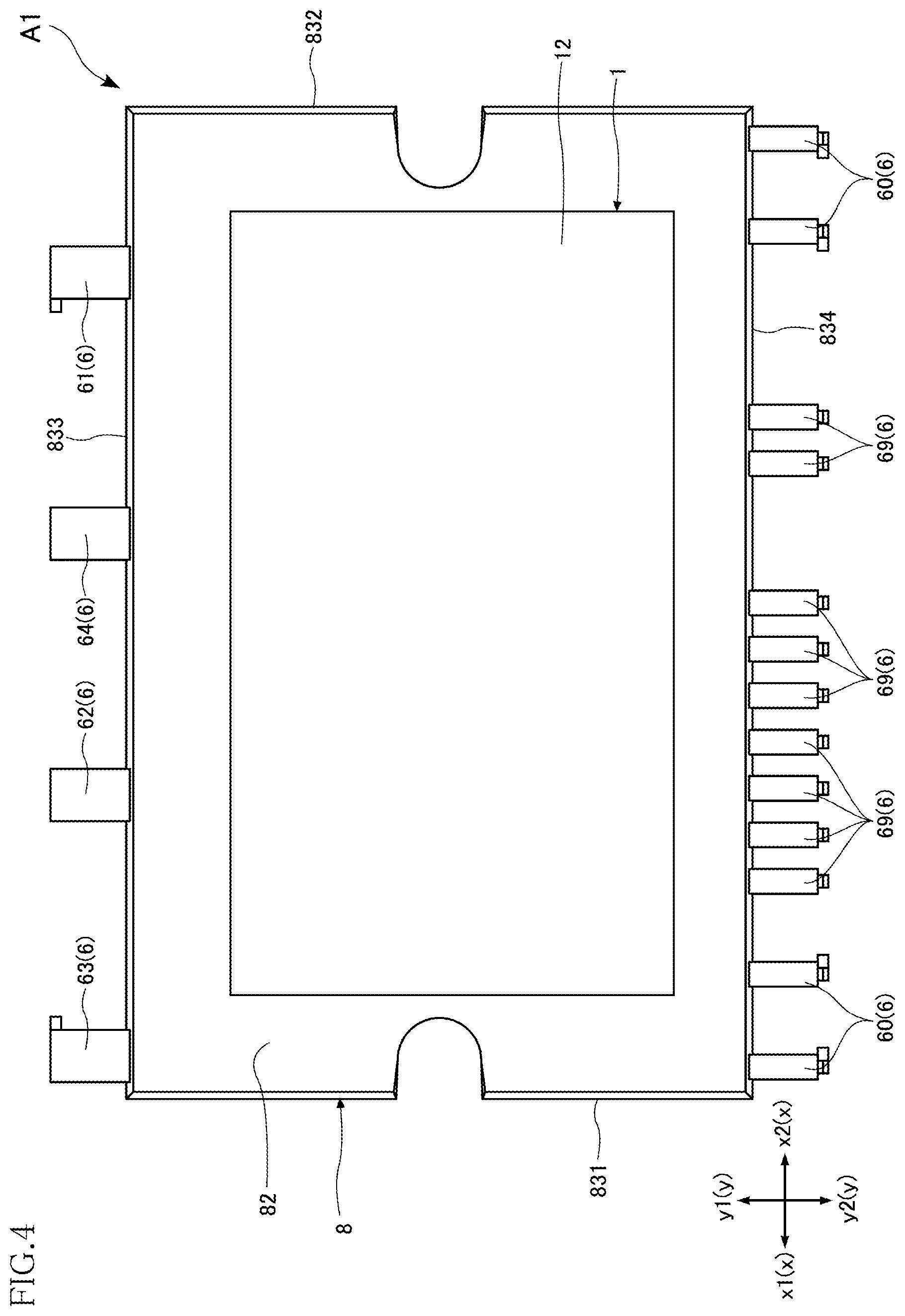 Patent US12564073 Figure 4 – Control chip for leadframe package