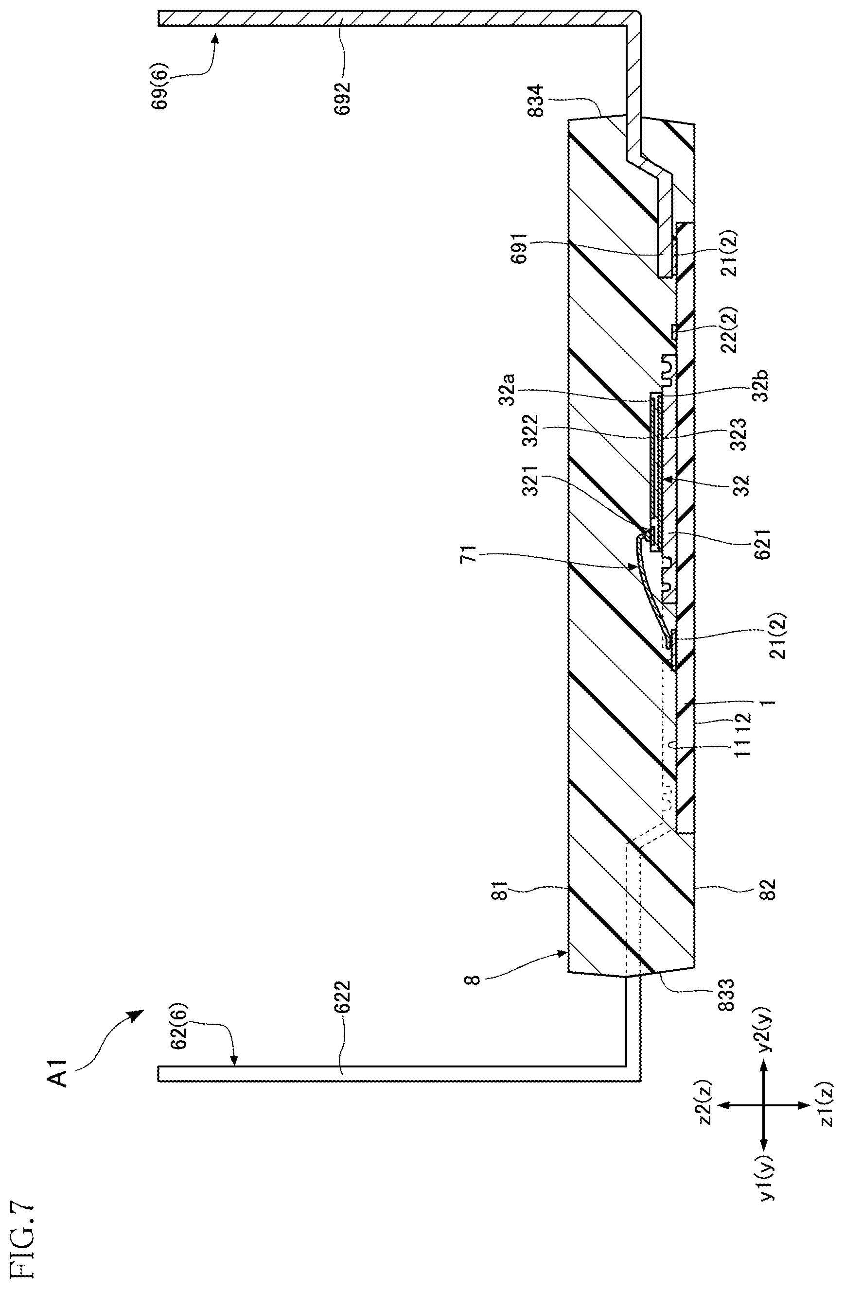 Patent US12564073 Figure 7 – Control chip for leadframe package