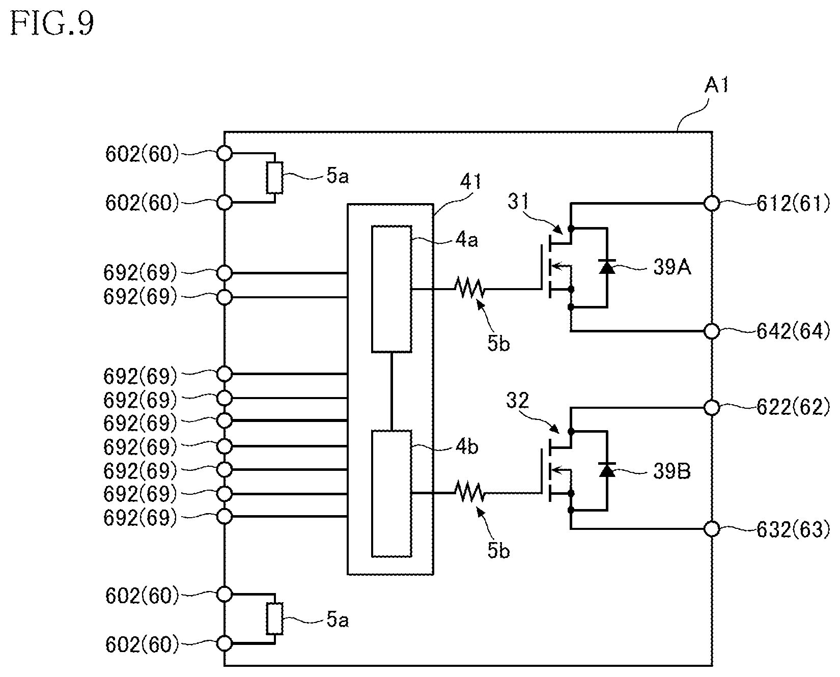 Patent US12564073 Figure 9 – Control chip for leadframe package