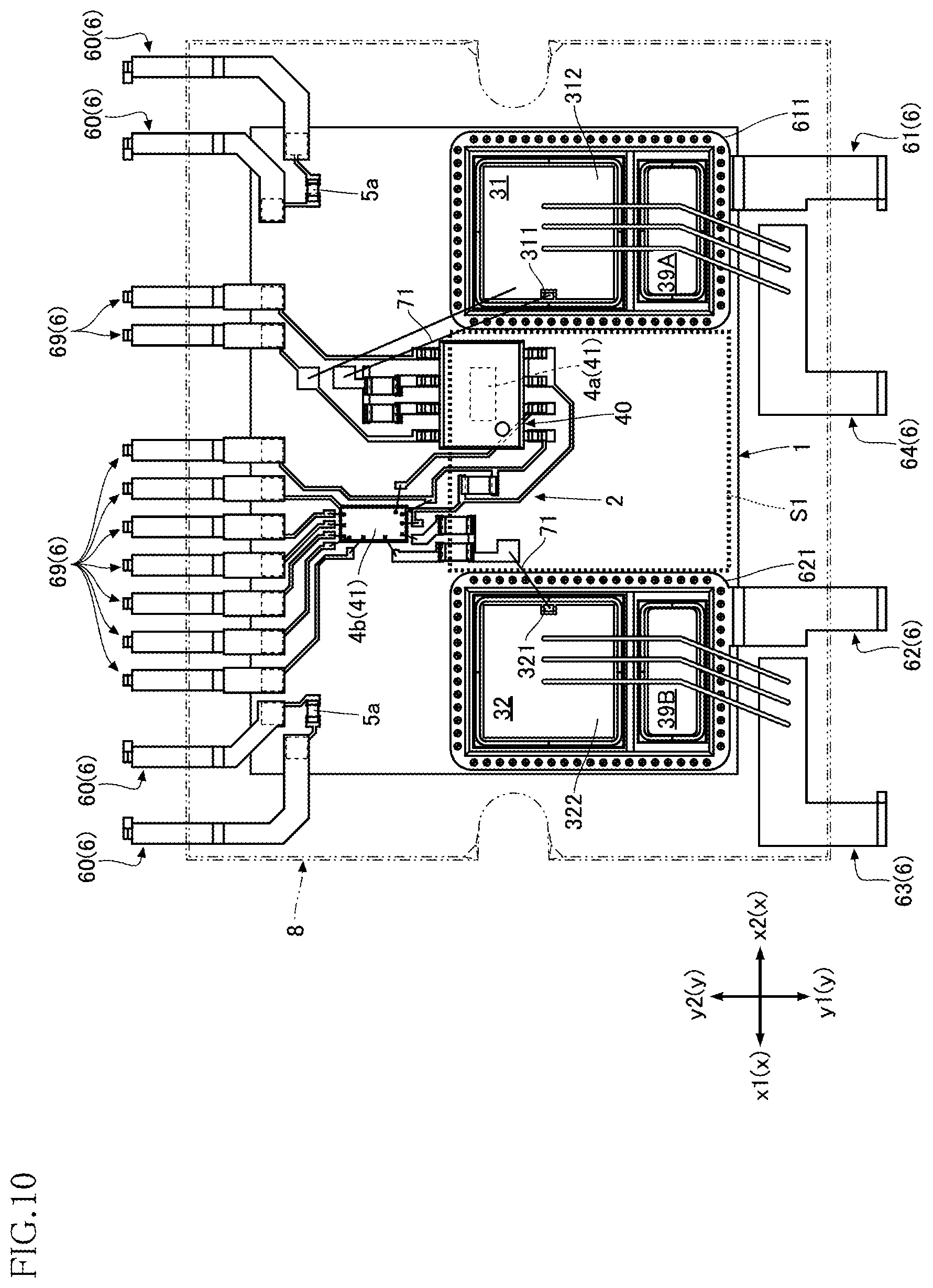 Patent US12564073 Figure 10 – Control chip for leadframe package