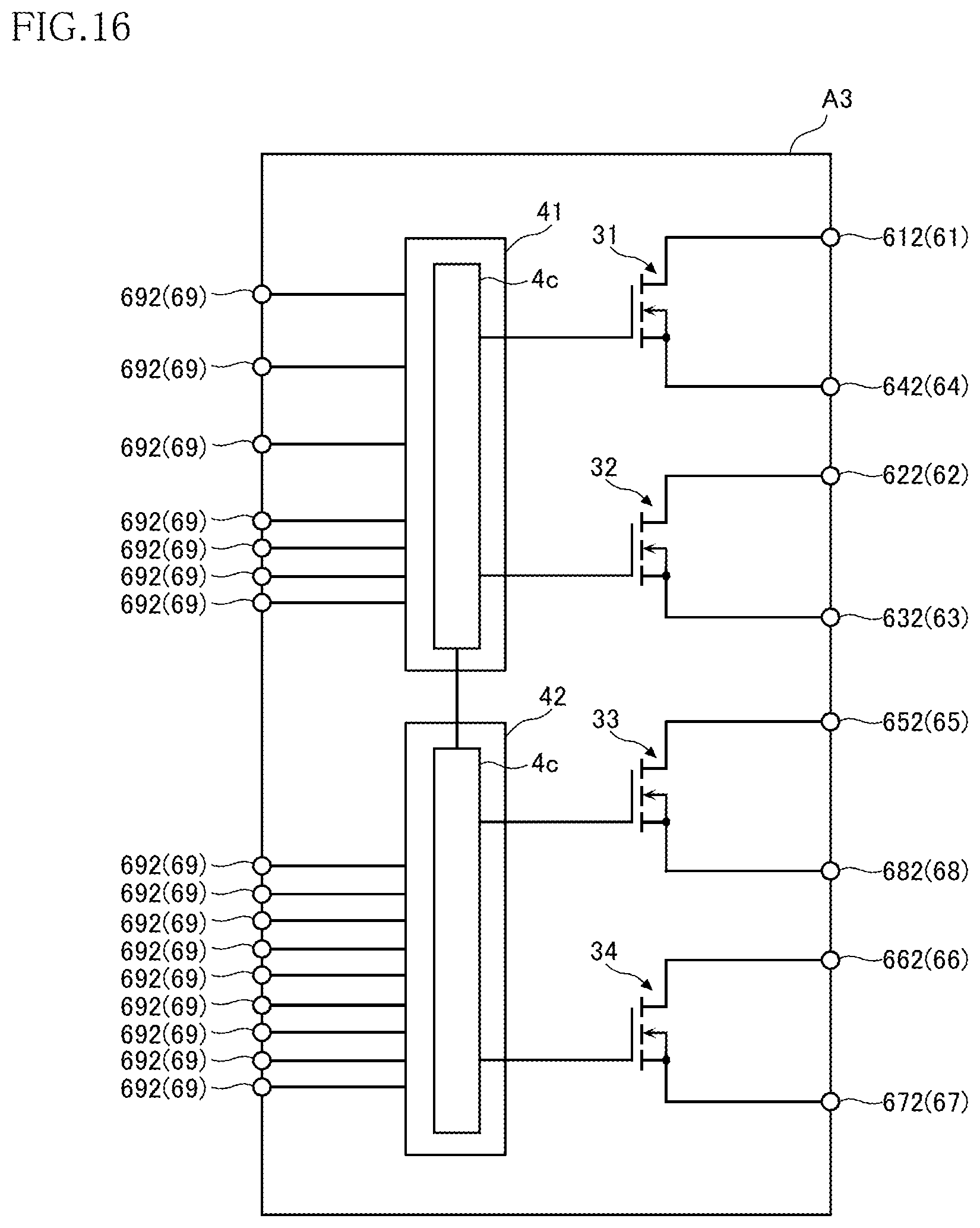Patent US12564073 Figure 16 – Control chip for leadframe package