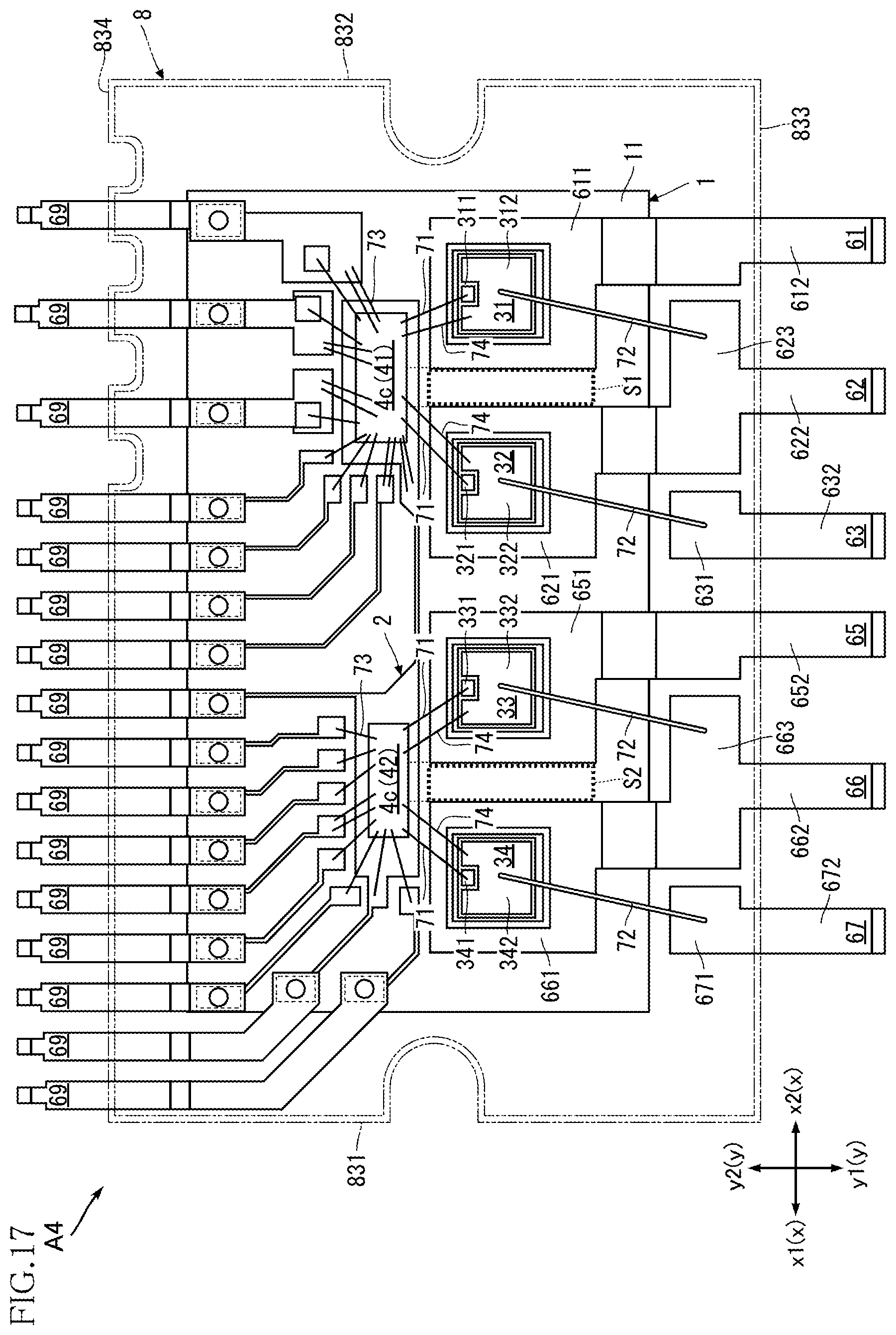 Patent US12564073 Figure 17 – Control chip for leadframe package
