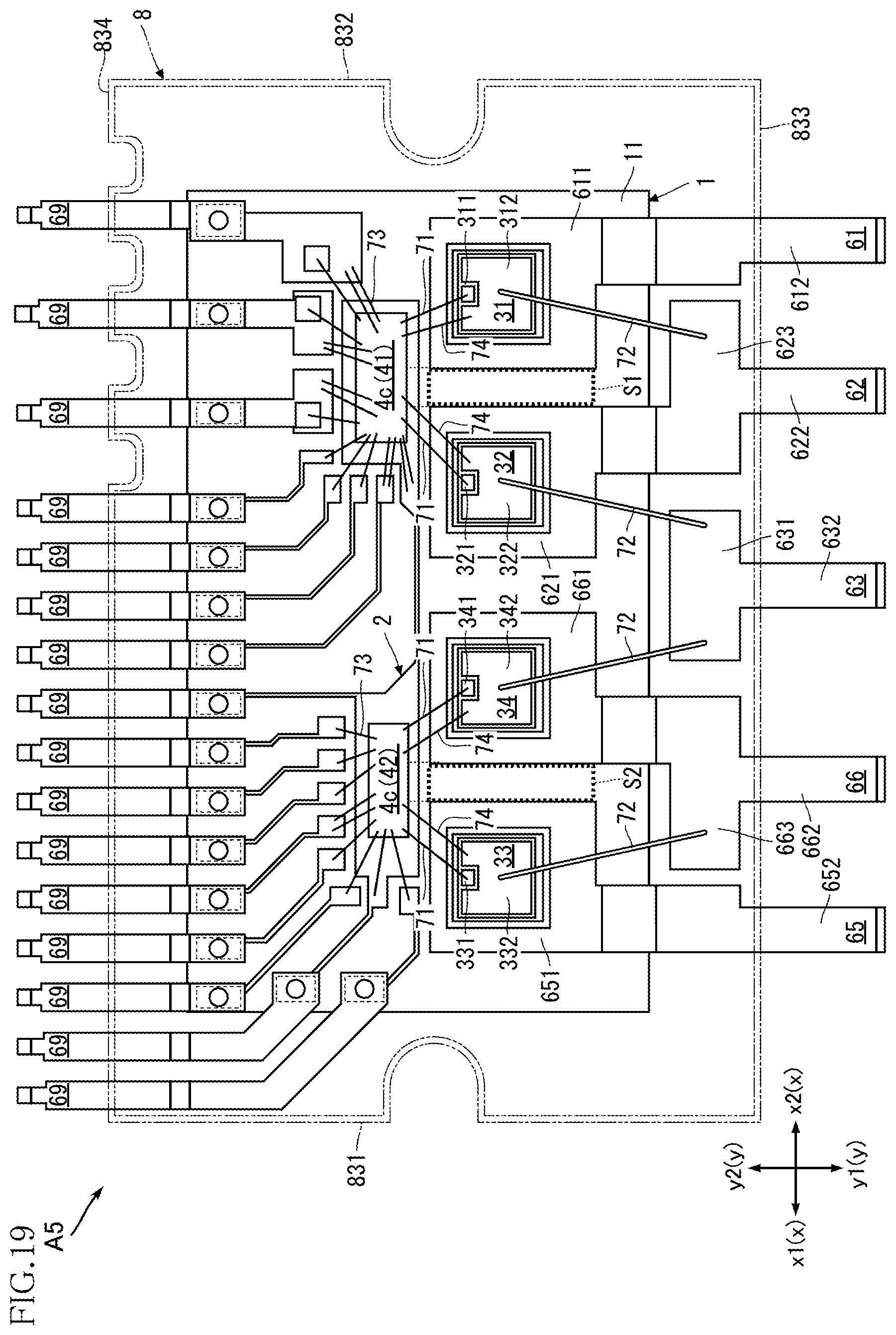 Patent US12564073 Figure 19 – Control chip for leadframe package