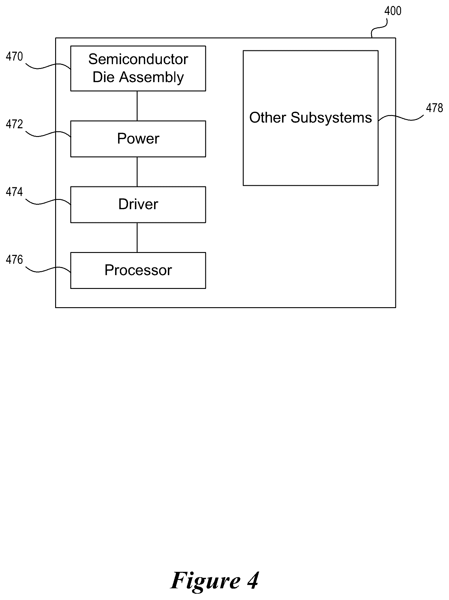 Patent US12564075 Figure 7 – Semiconductor die assemblies with decomposable materials and associated methods and systems