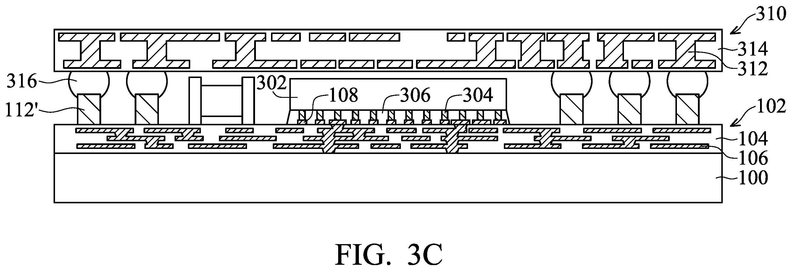 Patent US12564076 Figure 9 – Chip package with fan-out feature and method for forming the same