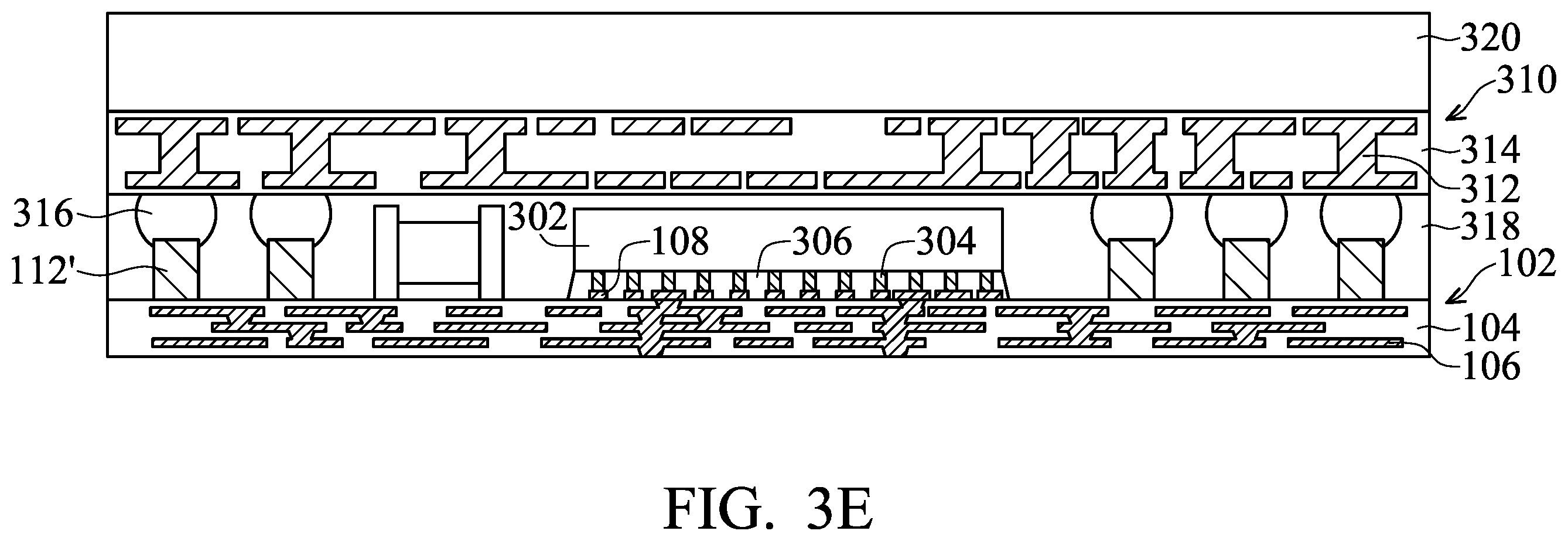 Patent US12564076 Figure 11 – Chip package with fan-out feature and method for forming the same