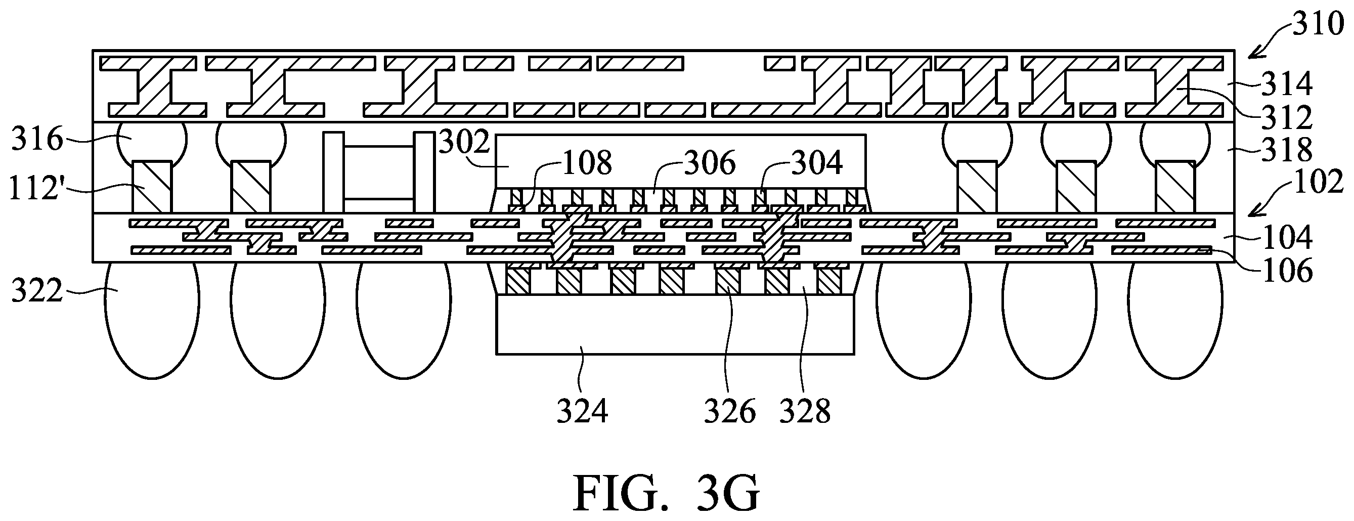 Patent US12564076 Figure 13 – Chip package with fan-out feature and method for forming the same