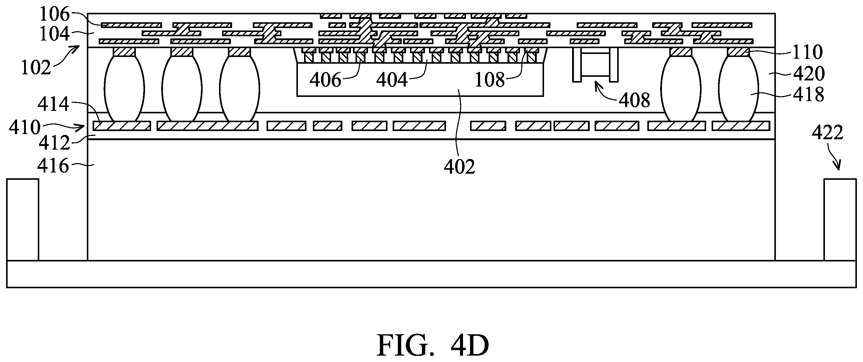 Patent US12564076 Figure 17 – Chip package with fan-out feature and method for forming the same