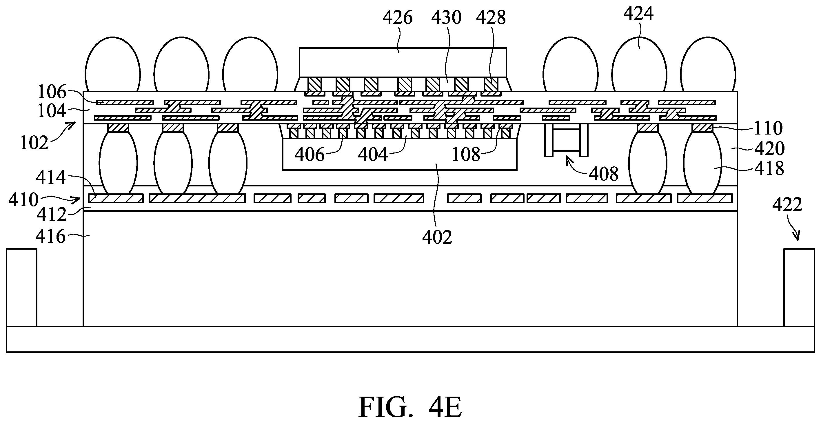 Patent US12564076 Figure 18 – Chip package with fan-out feature and method for forming the same