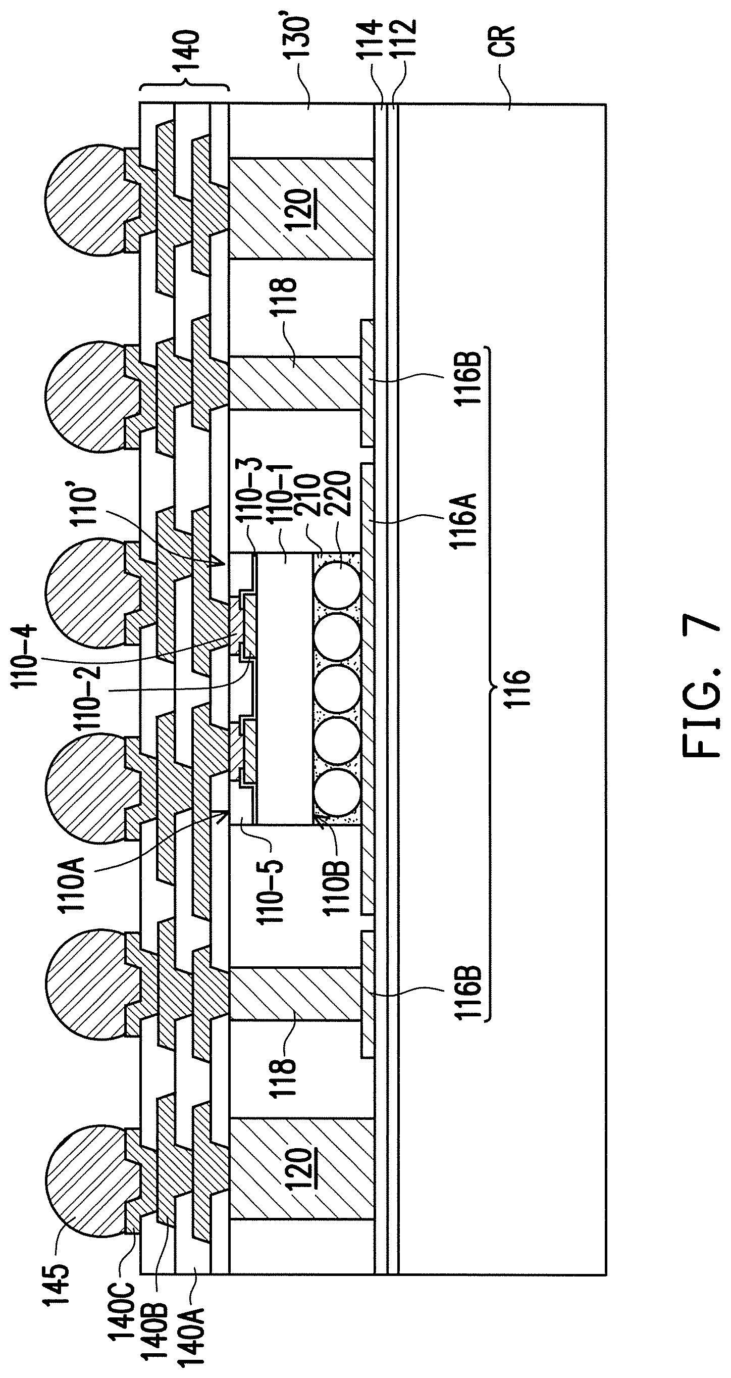 Patent US12564077 Figure 8 – Method of forming package structure including antennas