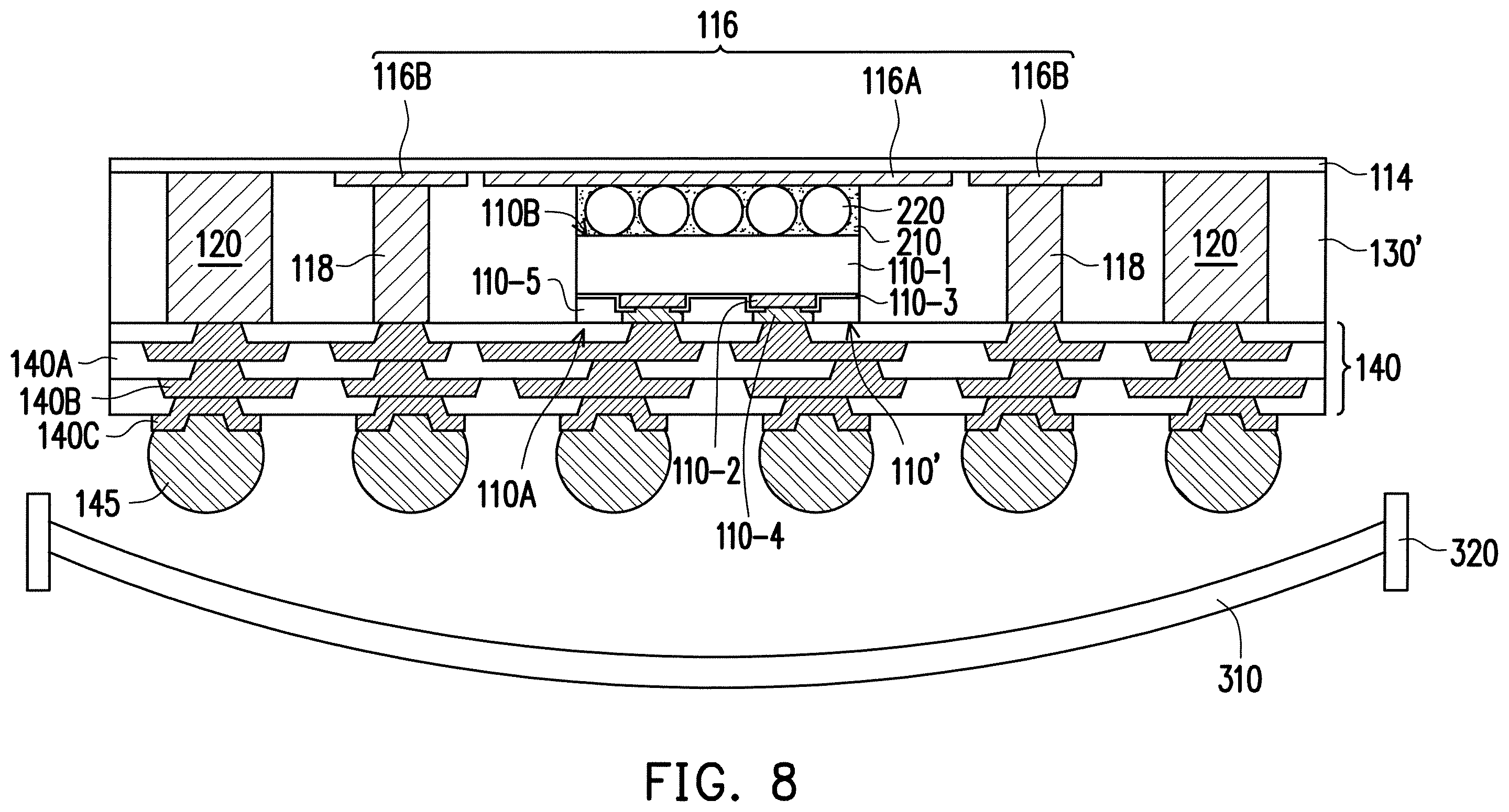 Patent US12564077 Figure 9 – Method of forming package structure including antennas