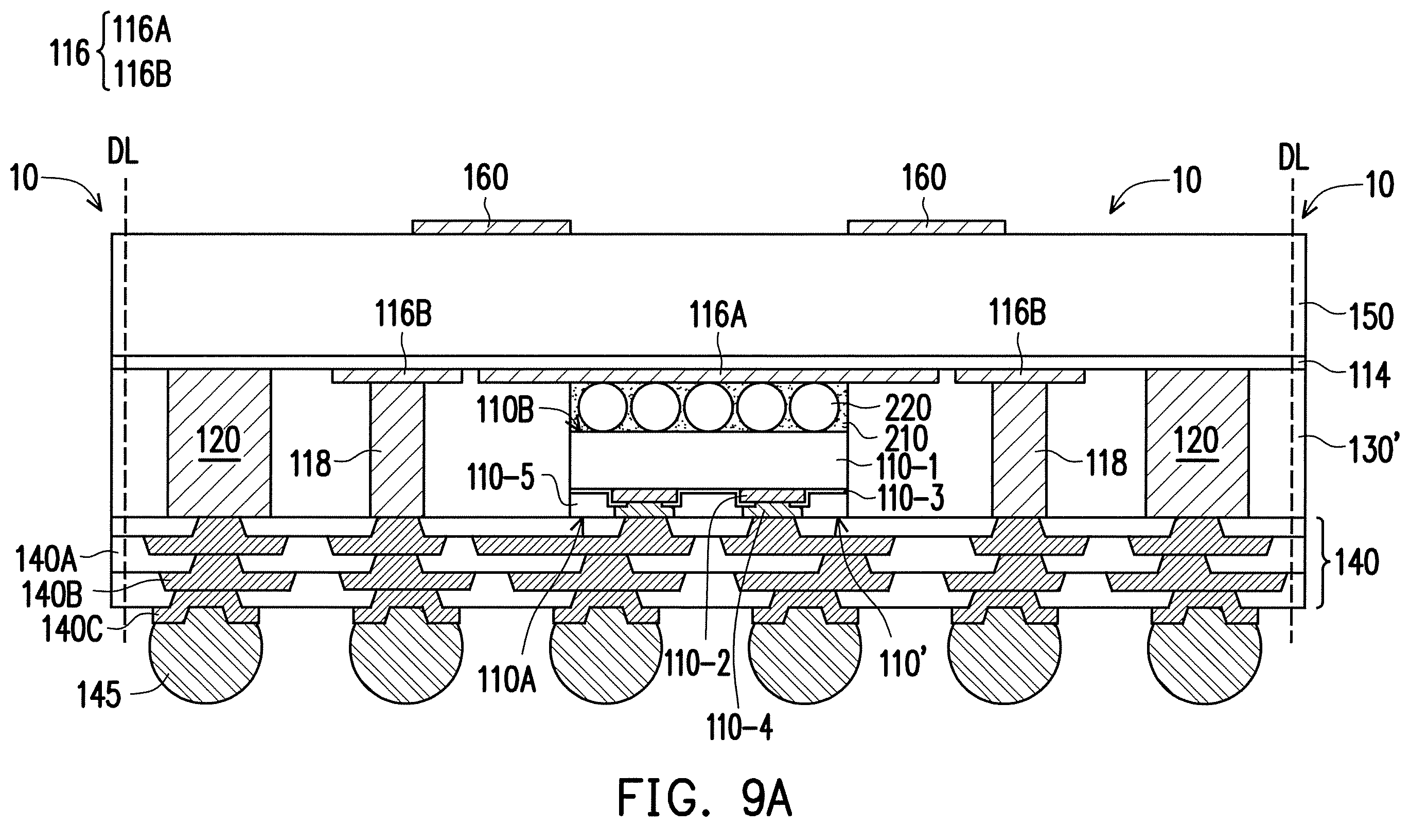 Patent US12564077 Figure 10 – Method of forming package structure including antennas