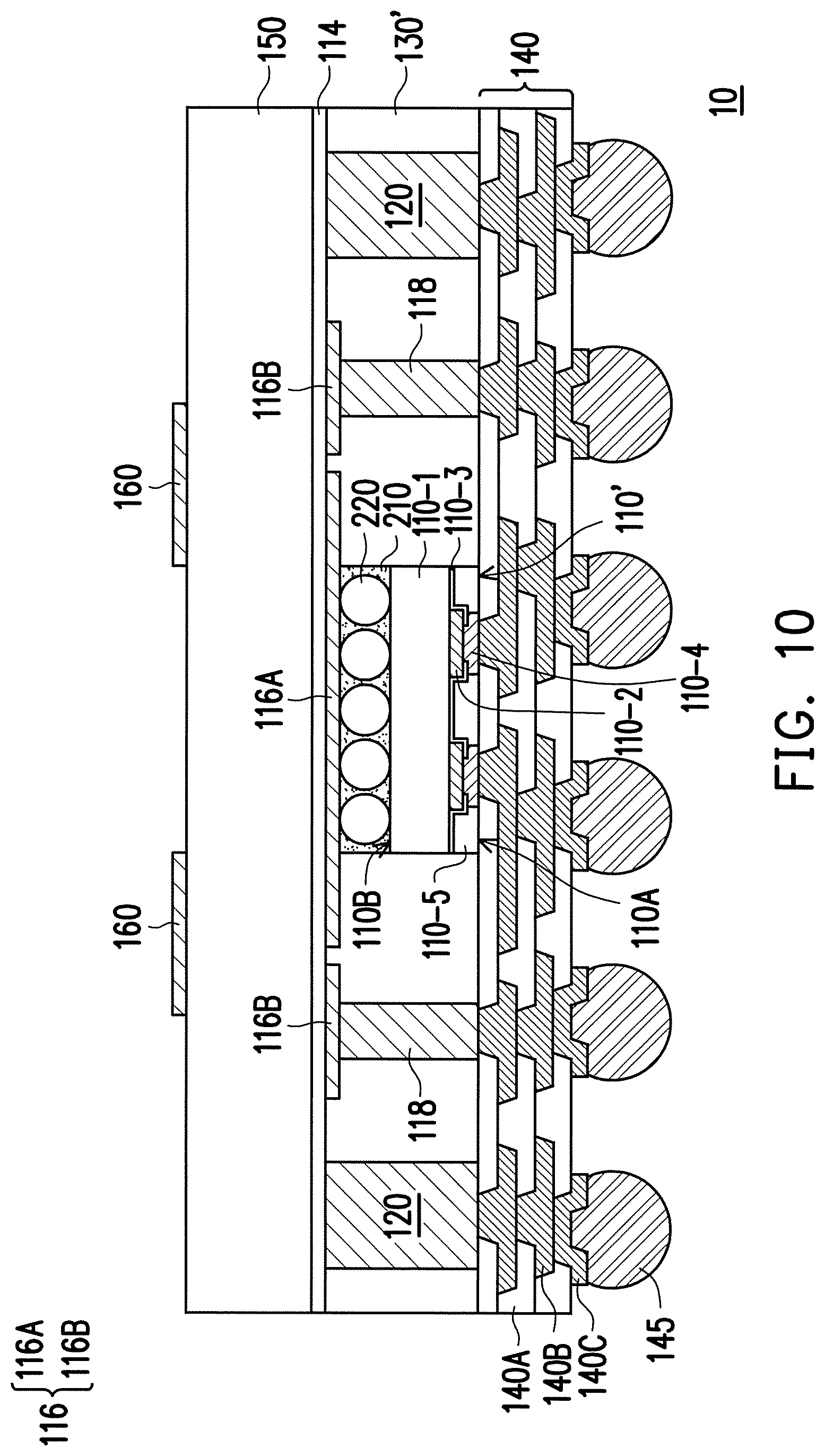 Patent US12564077 Figure 12 – Method of forming package structure including antennas