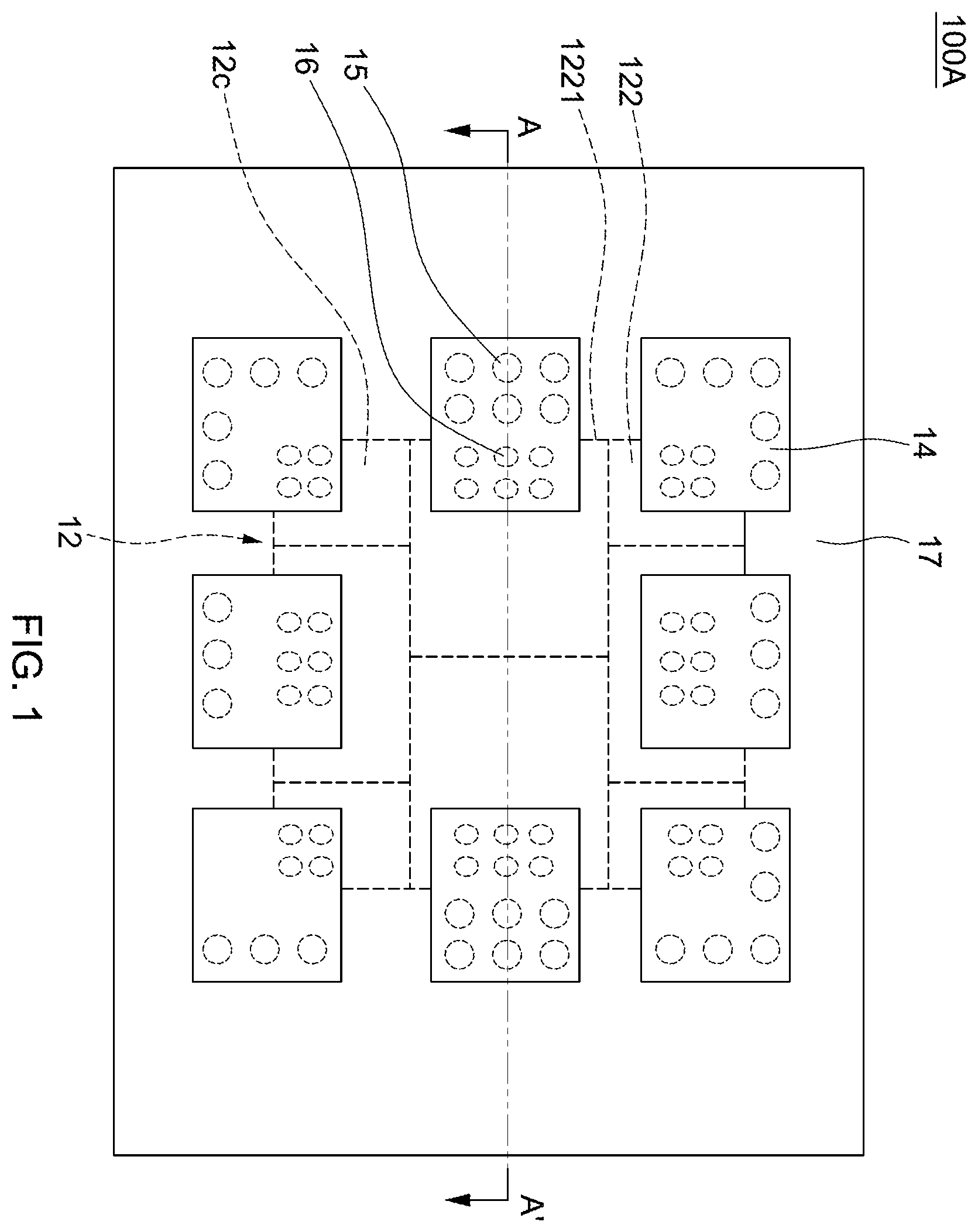 Patent US12564078 Figure 1 – Electronic package