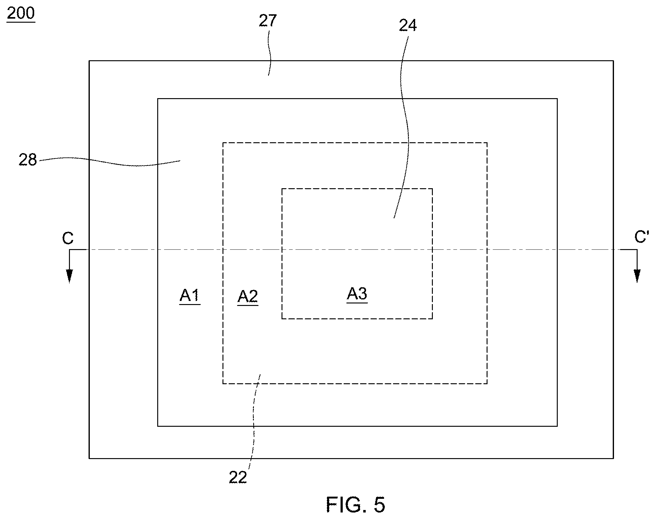 Patent US12564078 Figure 5 – Electronic package