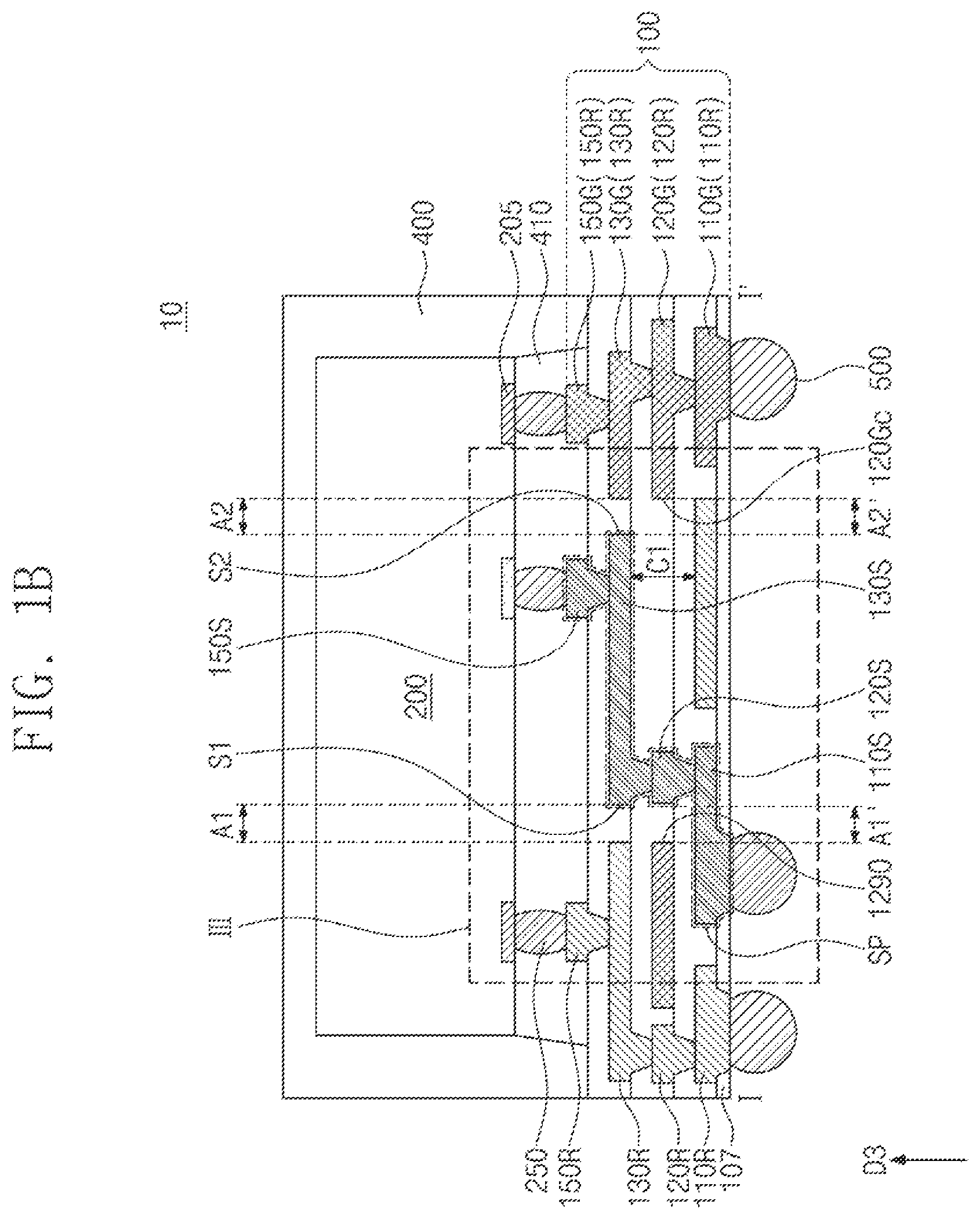Patent US12564079 Figure 2 – Semiconductor package including a redistribution substrate and a pair of signal patterns