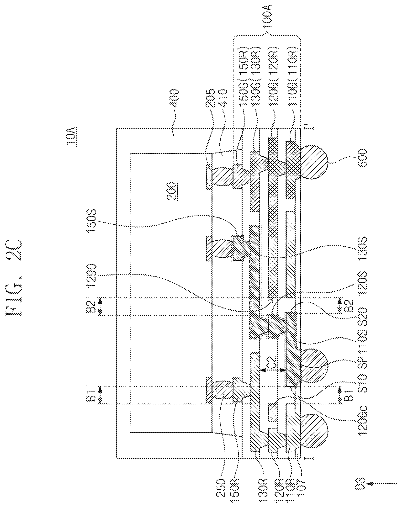 Patent US12564079 Figure 10 – Semiconductor package including a redistribution substrate and a pair of signal patterns