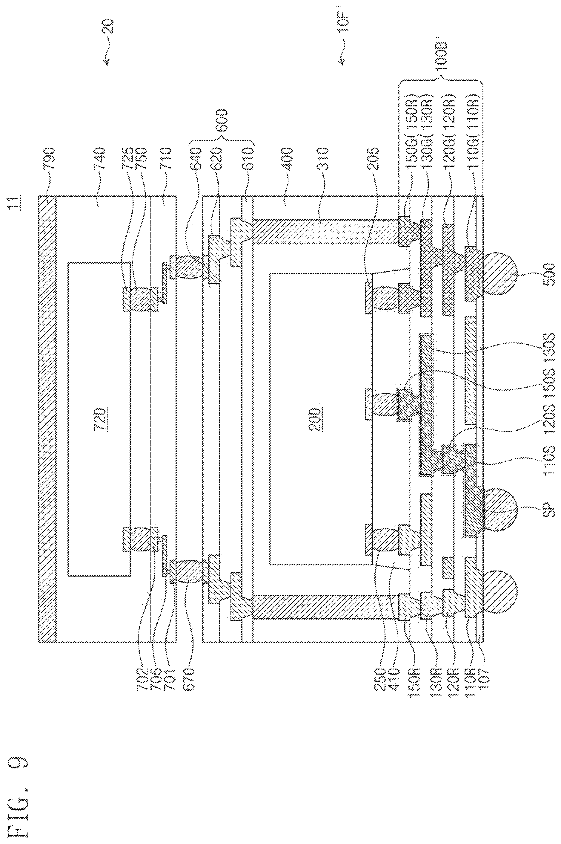 Patent US12564079 Figure 20 – Semiconductor package including a redistribution substrate and a pair of signal patterns